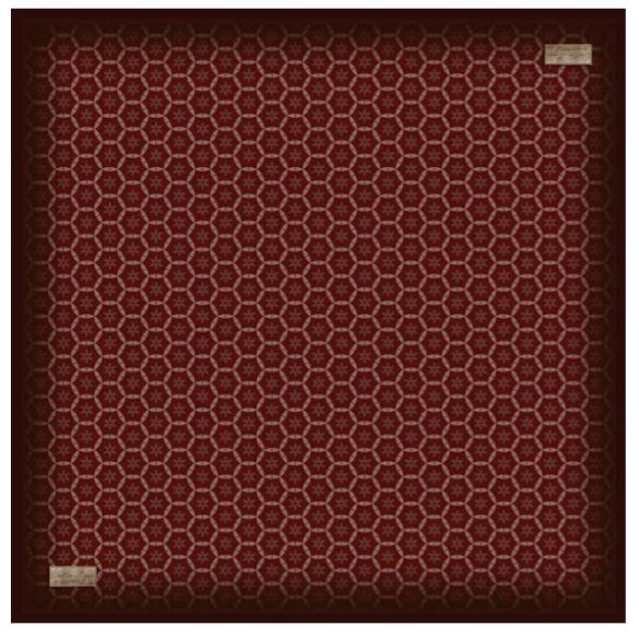 La Boutique Güz Eşarp 2860 012 Vişne Çürüğü Geometrik Desen