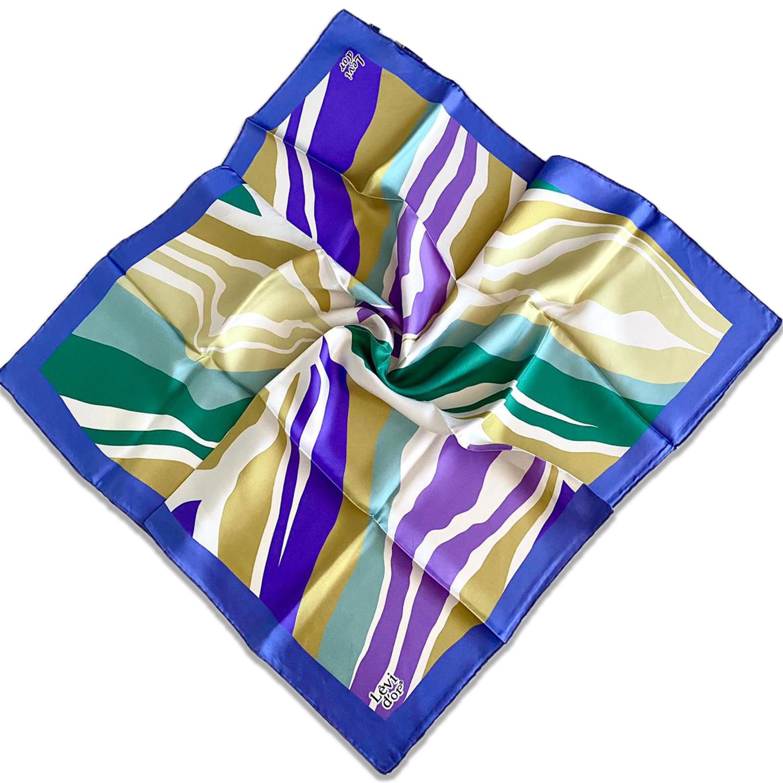 Levidor Twill Silk Scarf 35035 Lilac Mixed Pattern