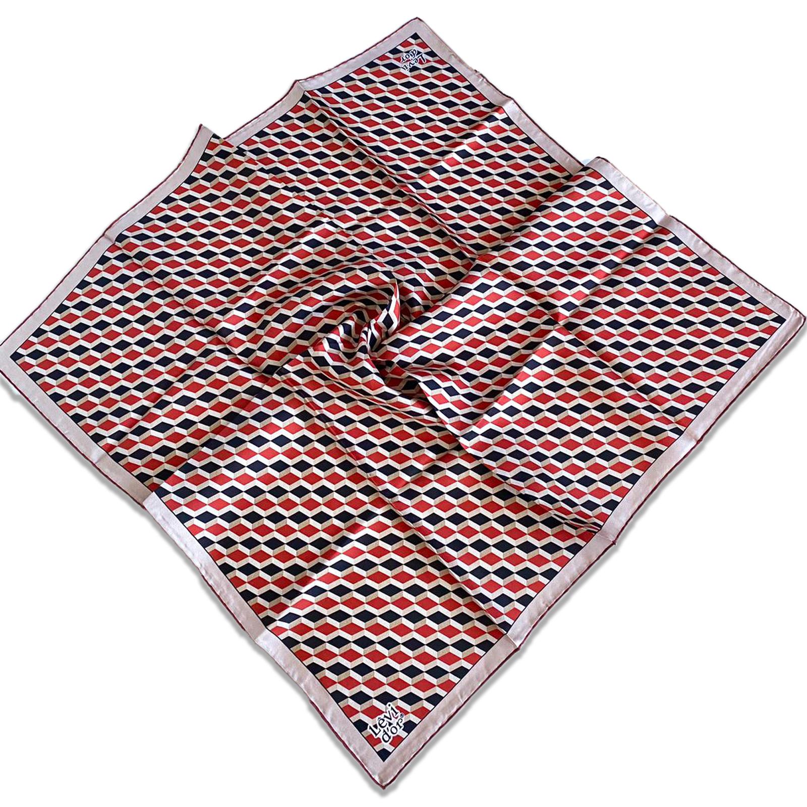 Levidor Tivil İpek Eşarp 35116 Krem Karışık Desen