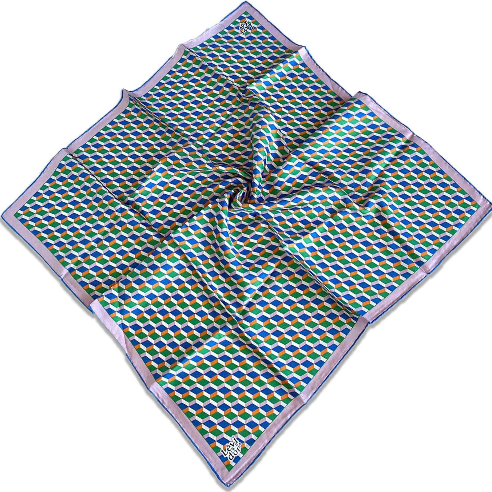 Levidor Tivil İpek Eşarp 35117 Lila Karışık Desen