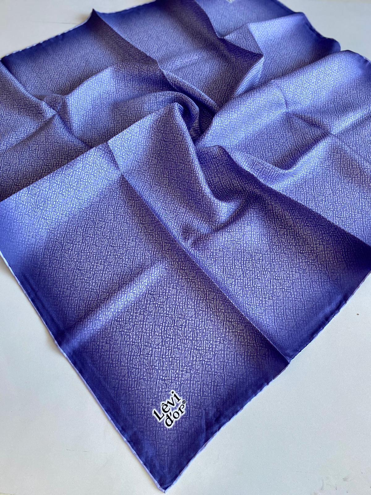 Levidor Taivil İpek Eşarp 4043-7 Mor Karışık Desen