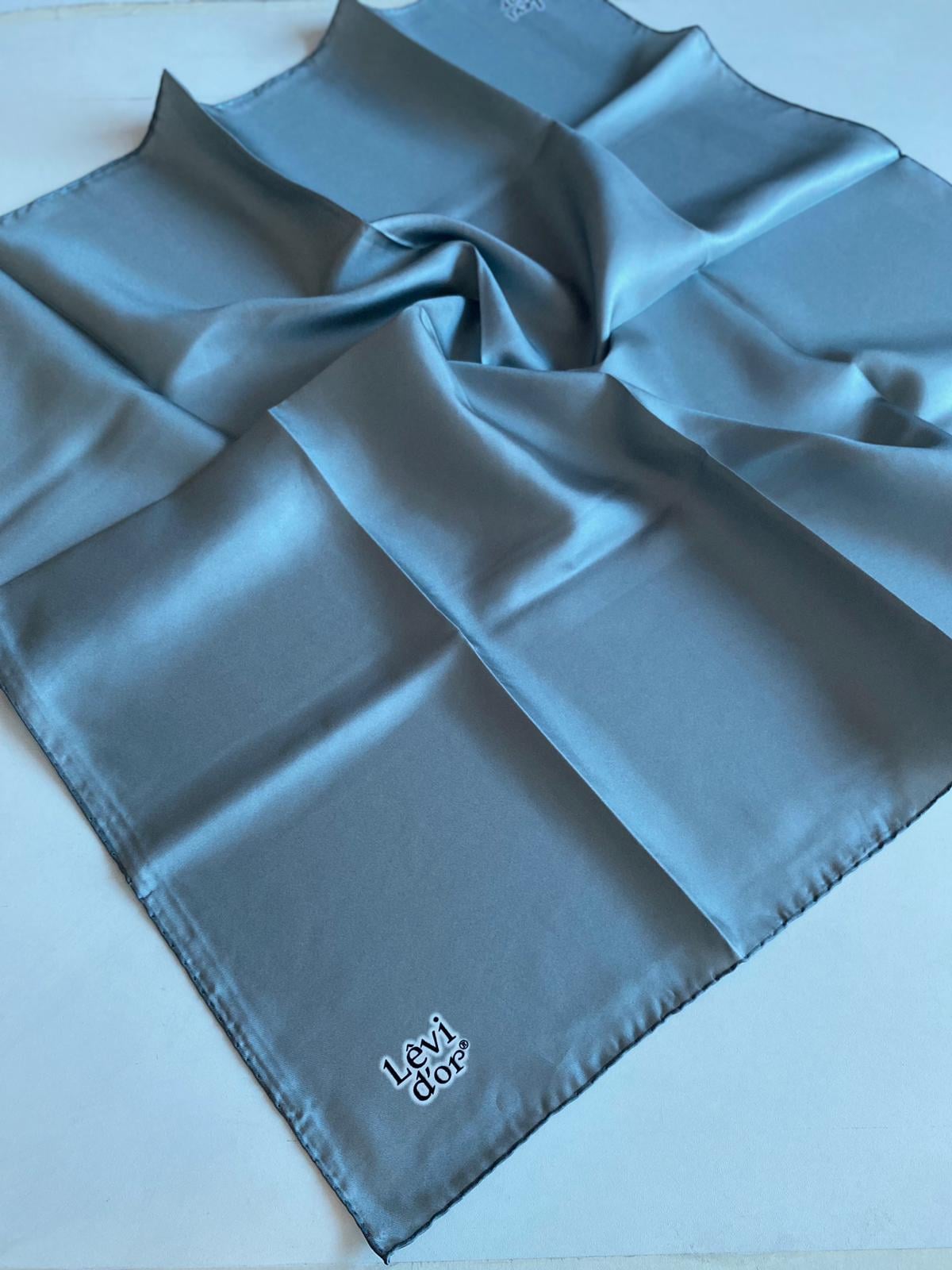 Levidor Tivil İpek Eşarp 42059 Gri Düz Renk