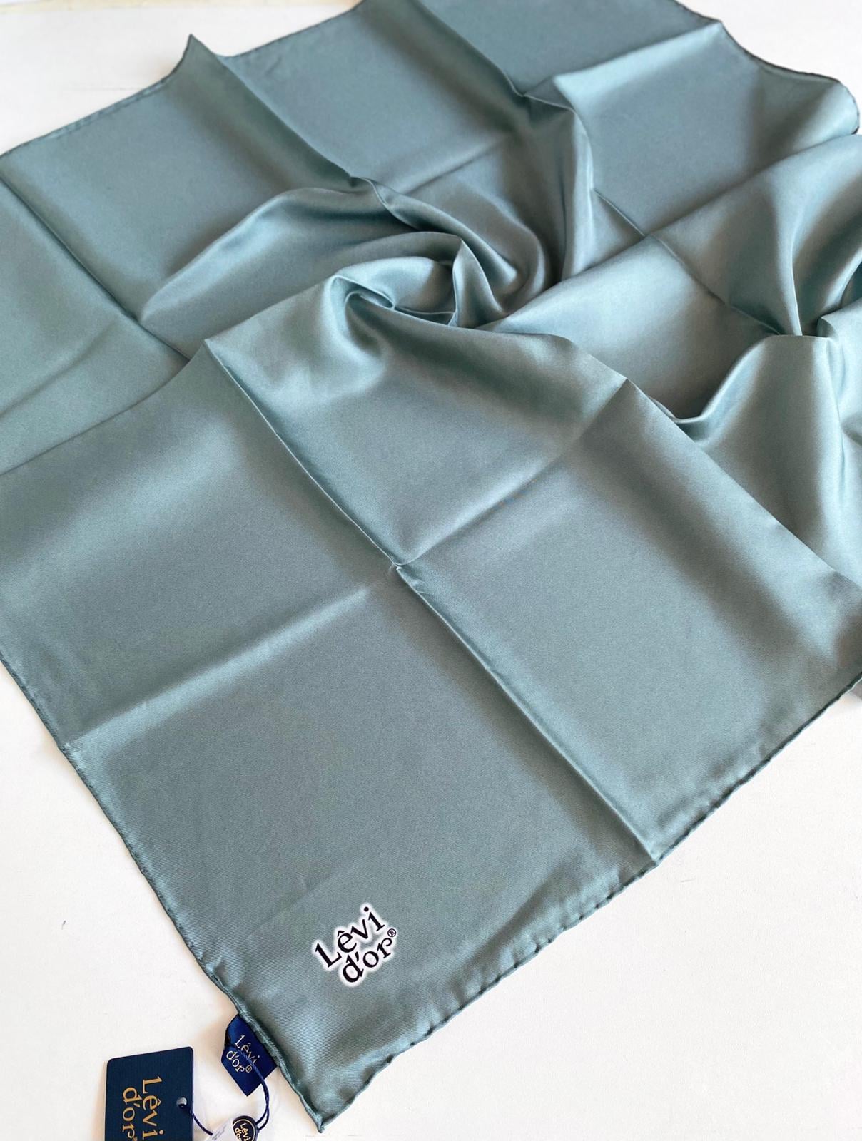 Levidor Tivil İpek Eşarp 420594 Yeşil Düz Renk