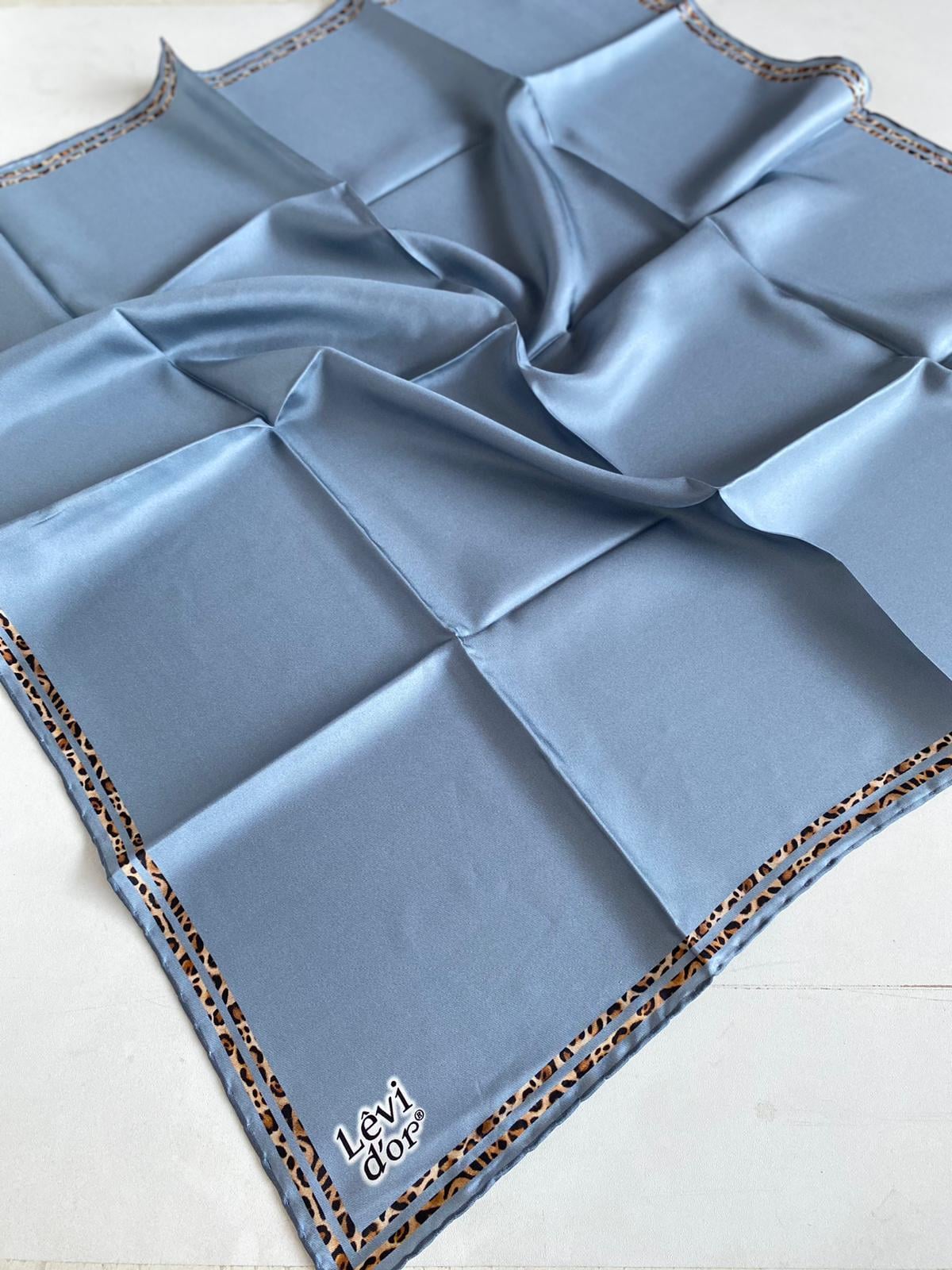 Levidor Tivil İpek Eşarp 43961 Gri Karışık Desen