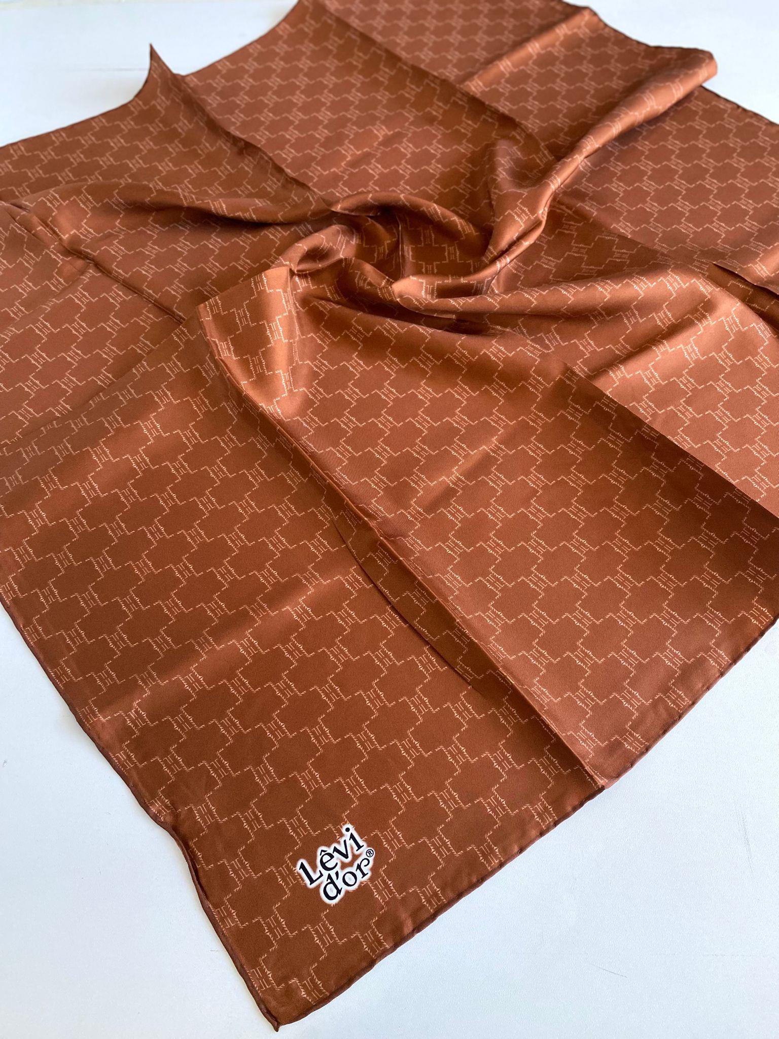 Levidor Silk Twill Scarf 47116 Tile Mixed Pattern