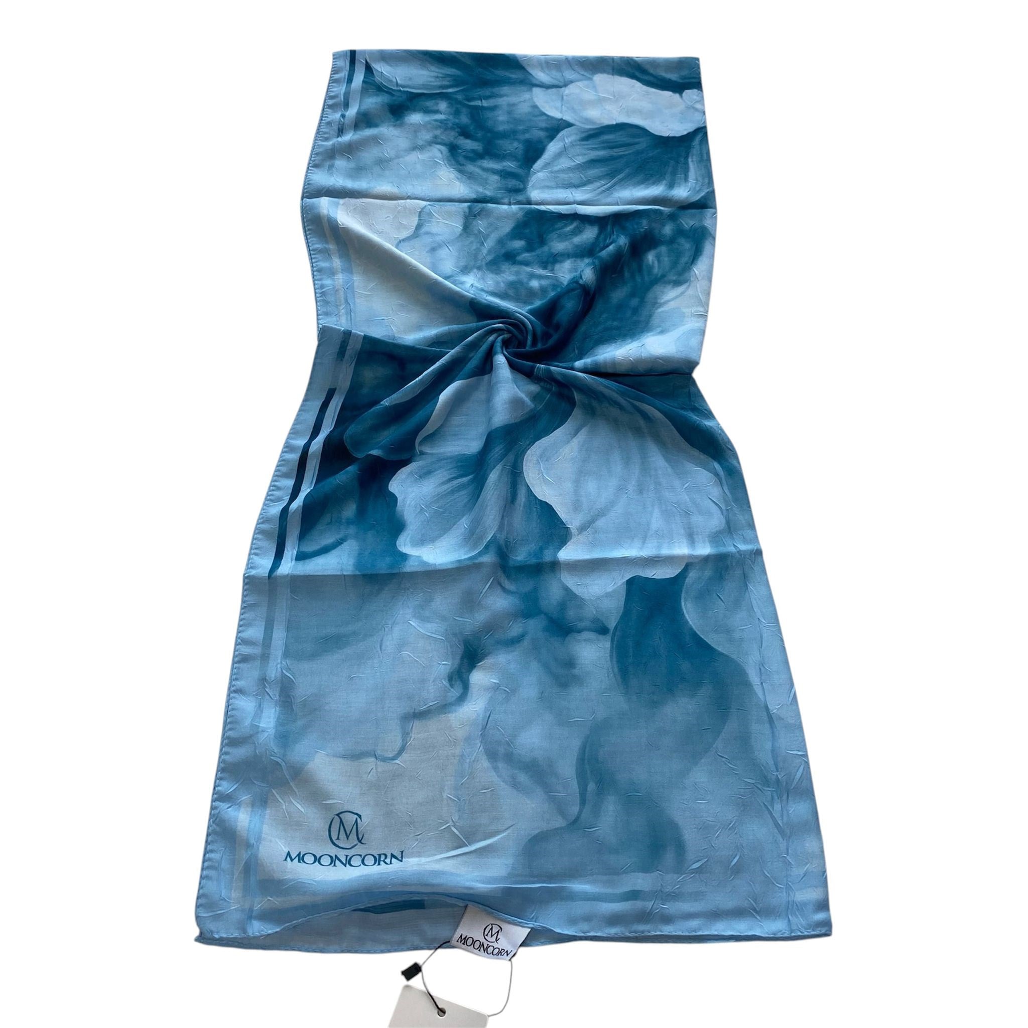 Mooncorn Batik Desen Şal Bebe Mavisi 55120