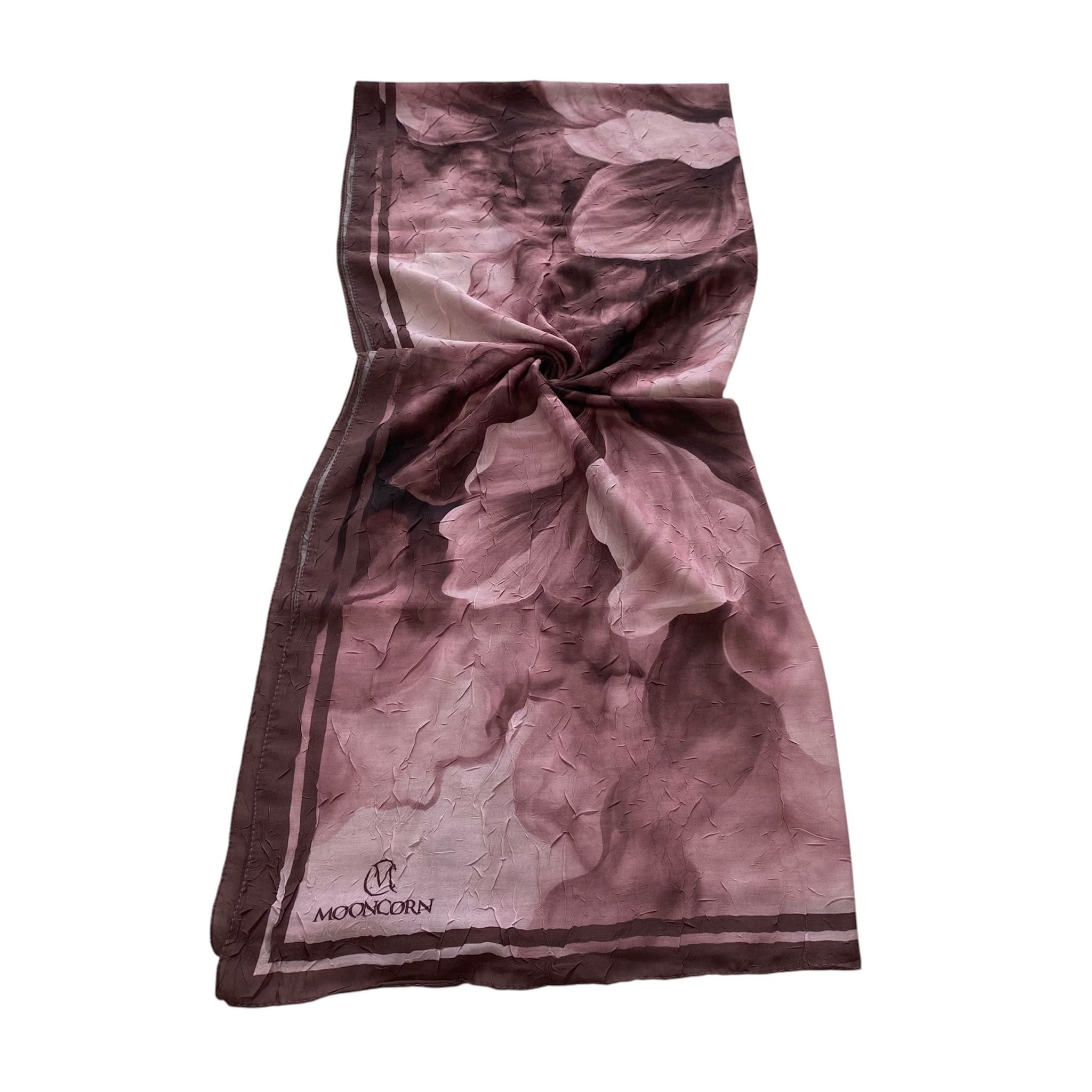 Mooncorn Batik Desen Şal Gül Kurusu 55119
