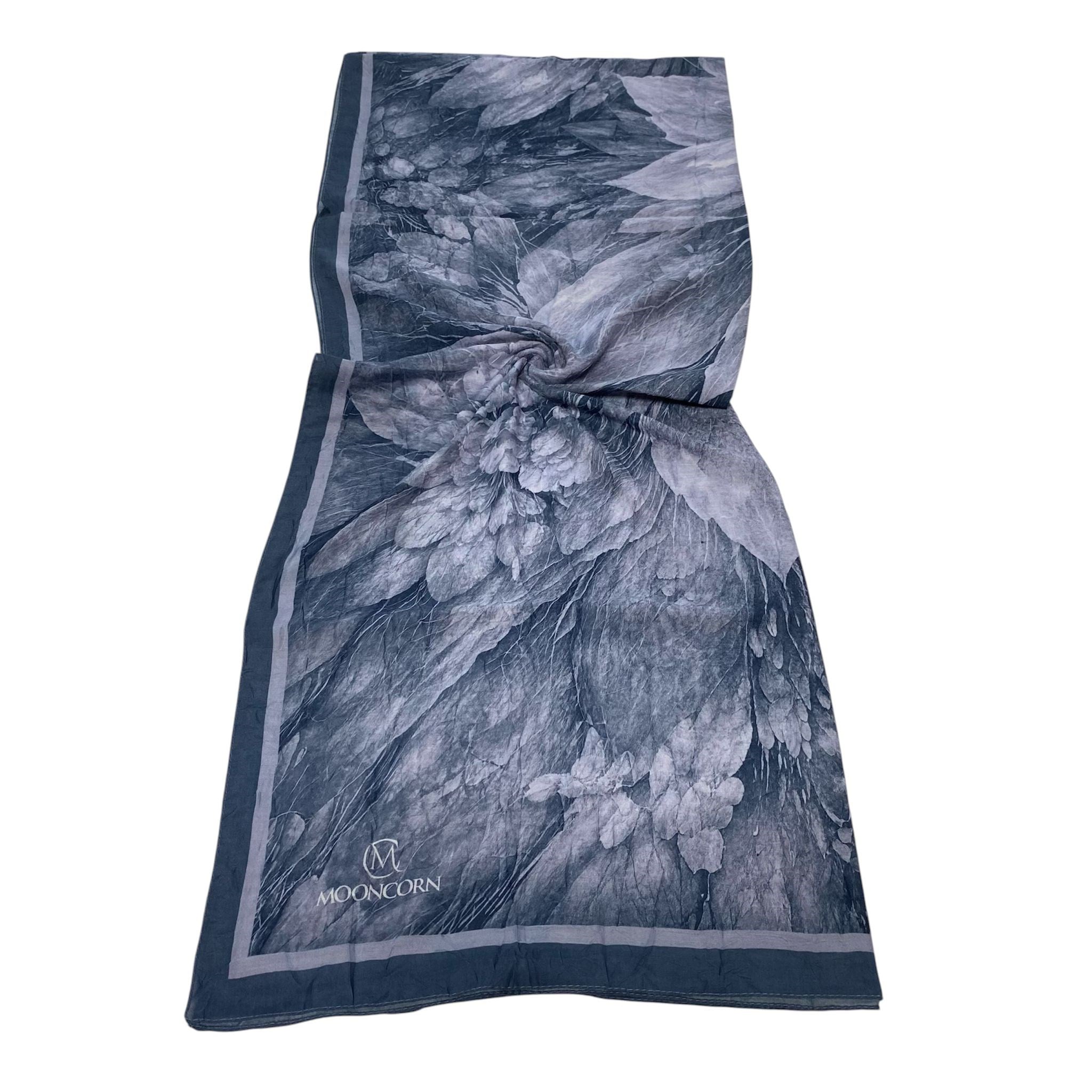 Mooncorn Çiçek Batik Desen Mavi 55132