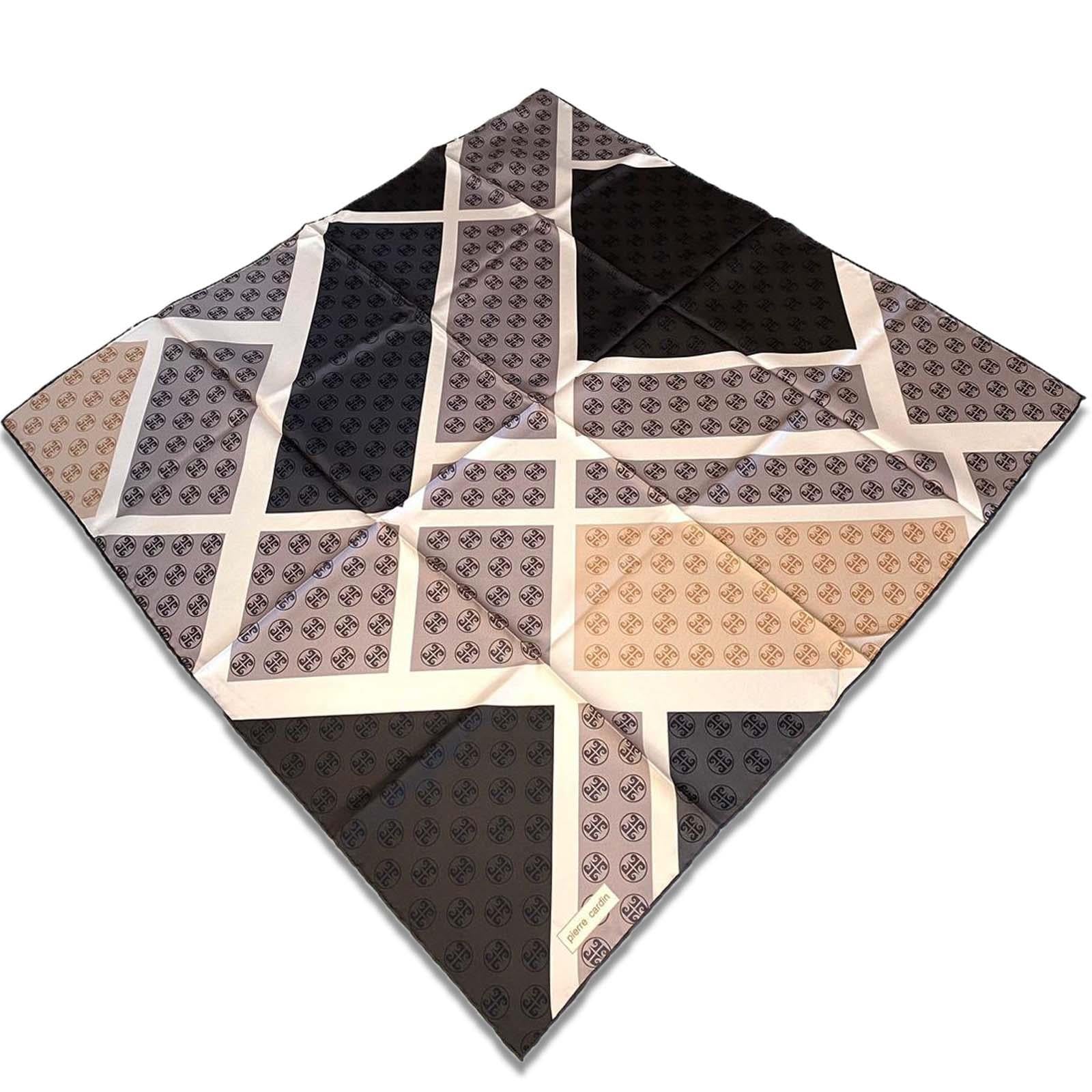 Pierre Cardin Acı Kahve Karma Desen Tivil İpek Eşarp 8803438 - 931