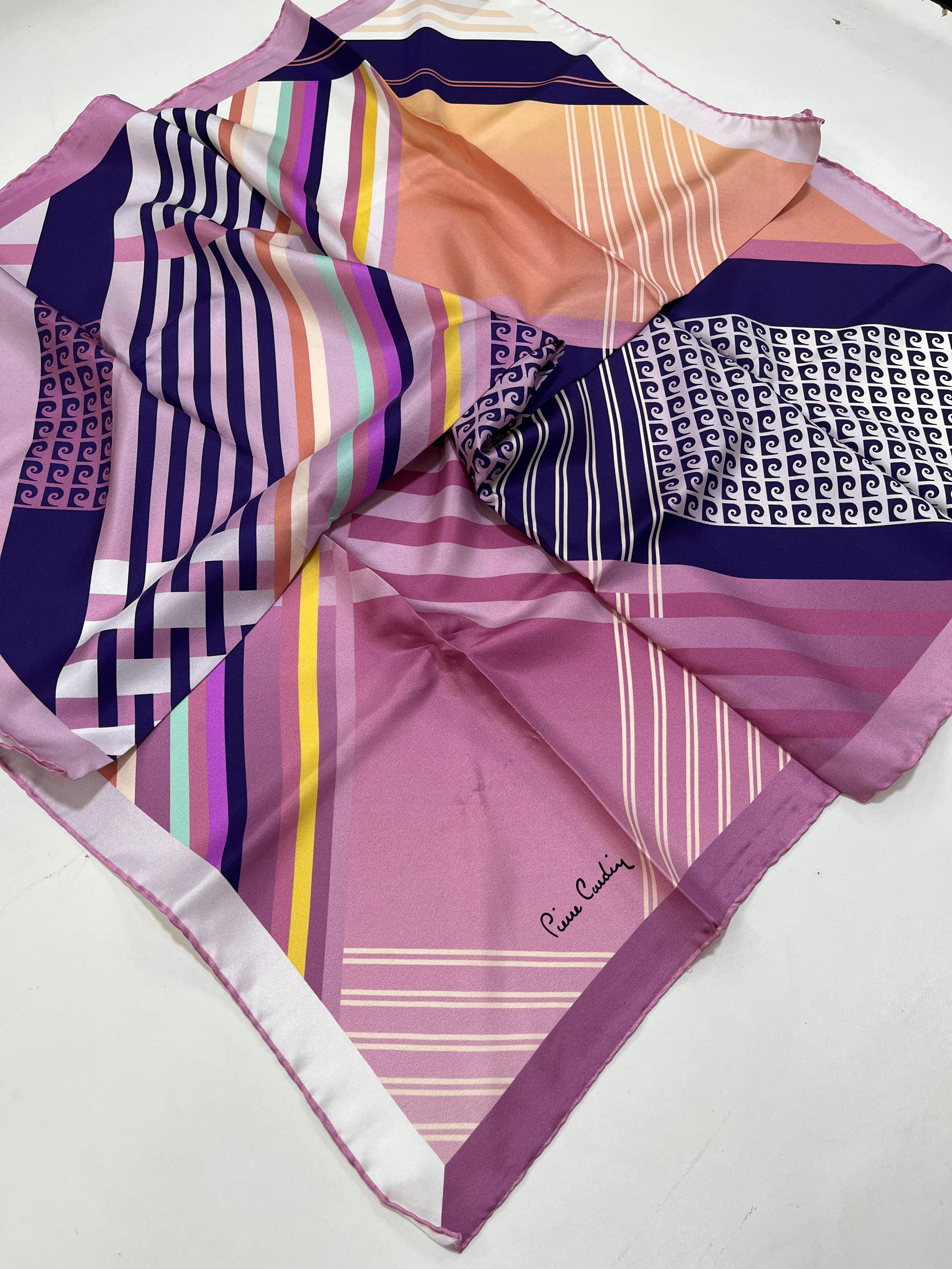 Pierre Cardin Az Hatalı Tivil İpek Eşarp IST 58408 - 08 Pembe Karışık Desen