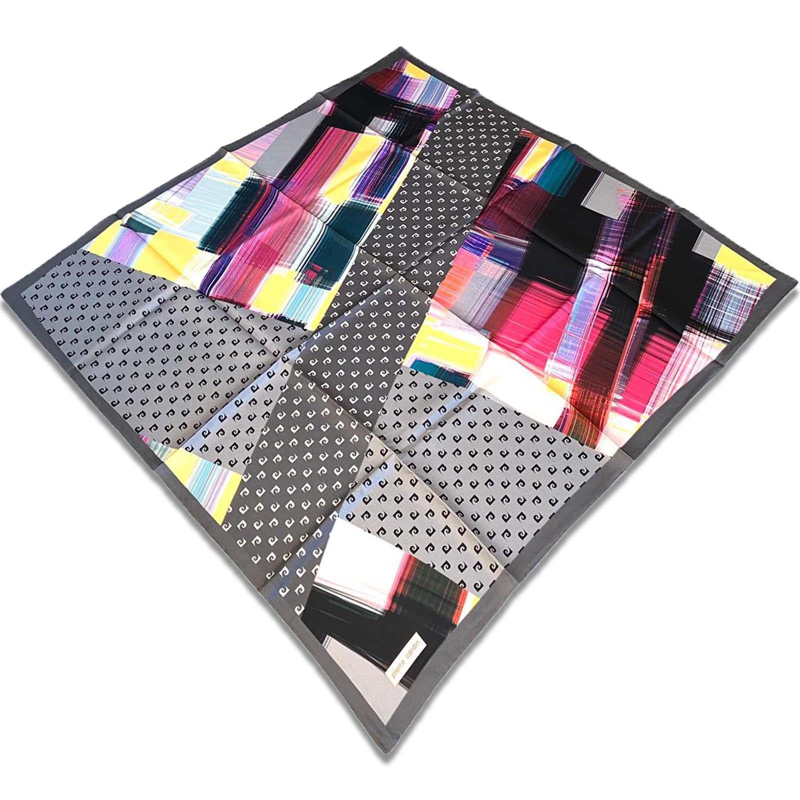 Pierre Cardin Gri Karma Desen Tivil İpek Eşarp 8847438-971