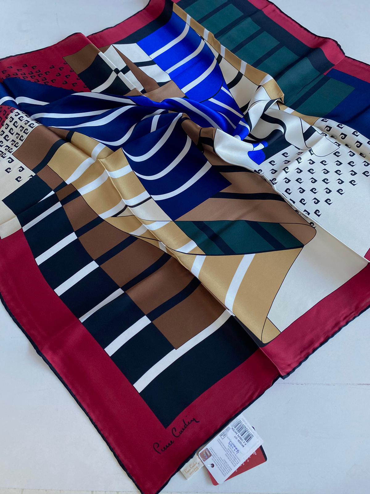 Pierre Cardin Sura İpek Eşarp 42299  Siyah Karışık Desen 8415230 - 317