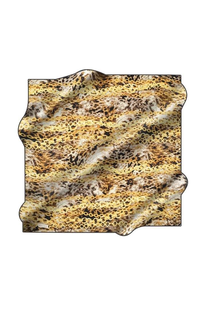 Pierre Cardin Sura İpek Eşarp 8776230 311 Gold Leopar Desen