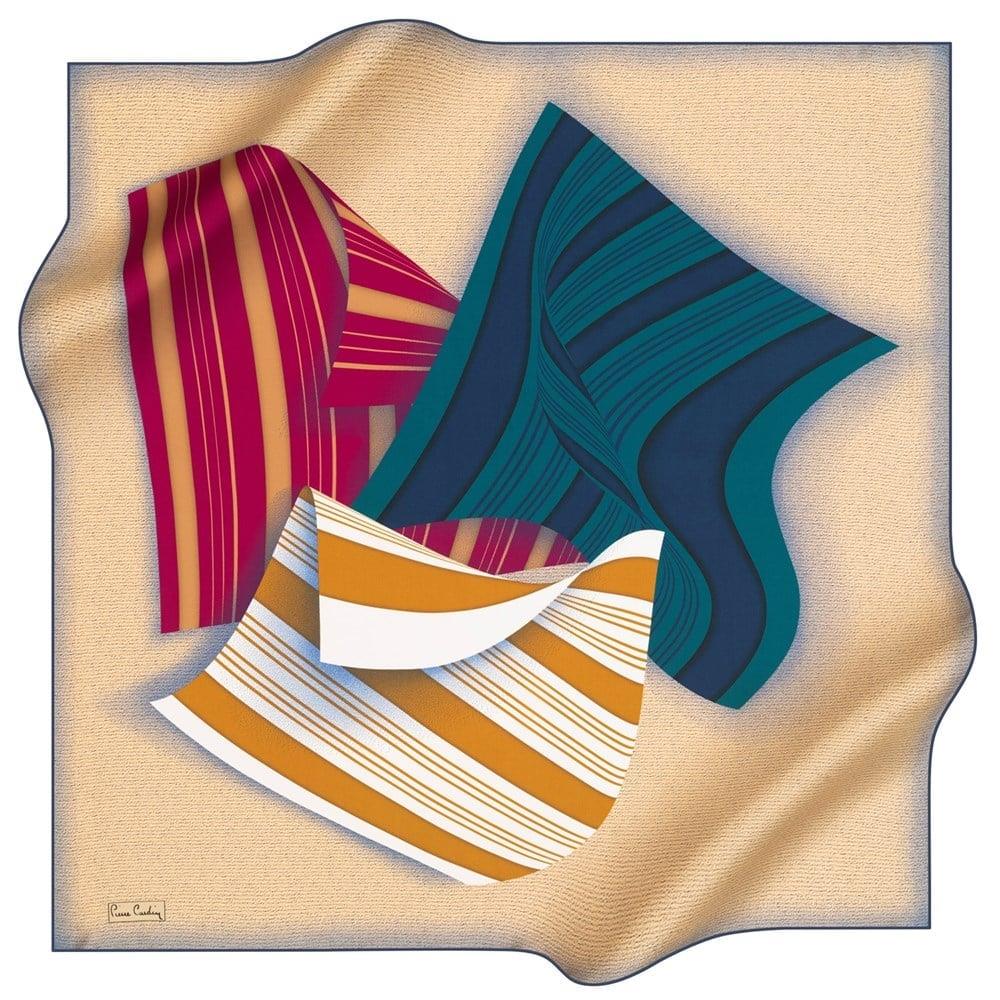Pierre Cardin Tivil İpek Eşarp 8262438 - 922 Sarı Karışık Desen 41869