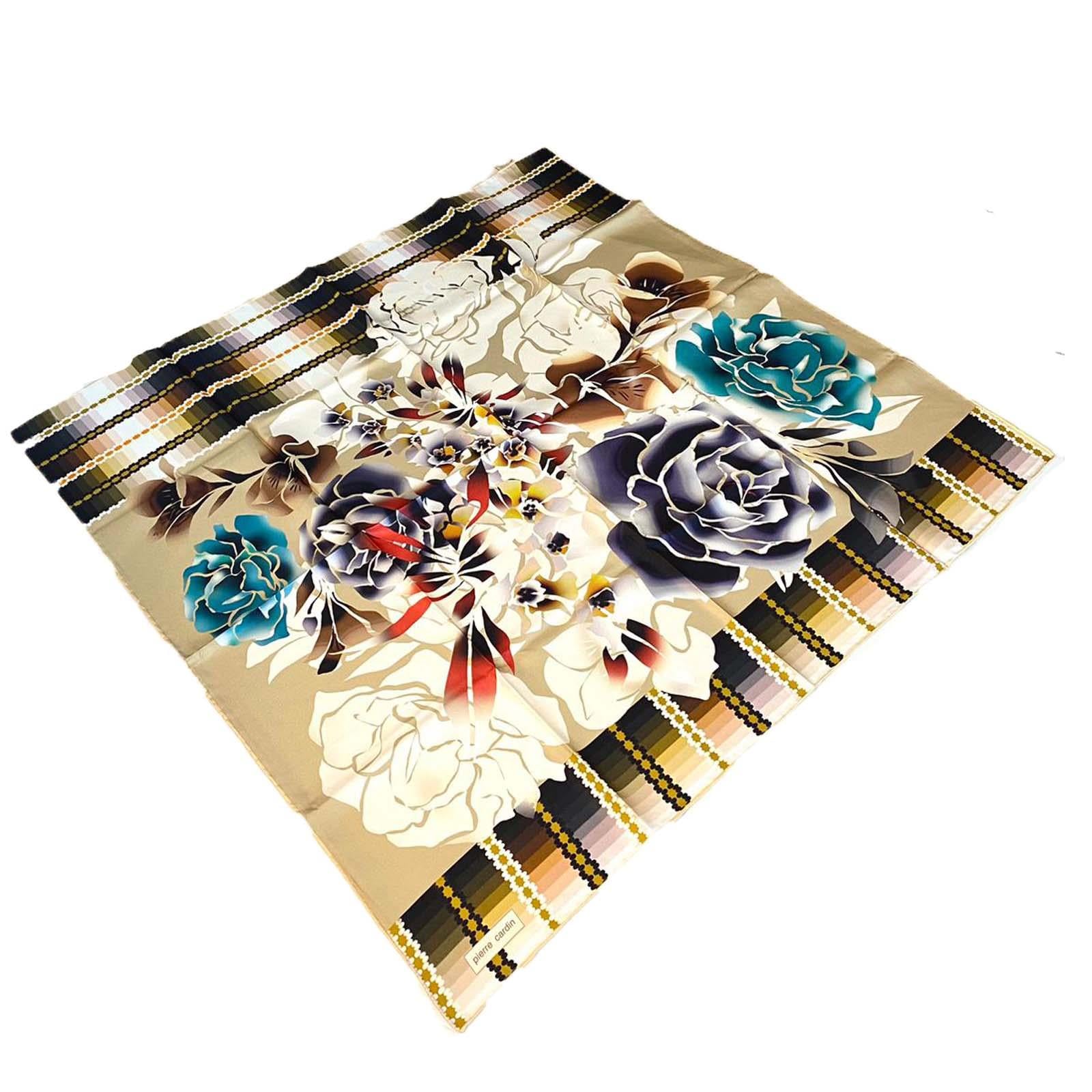 Pierre Cardin Vizon Karma Desen Tivil İpek Eşarp 8750438 - 961