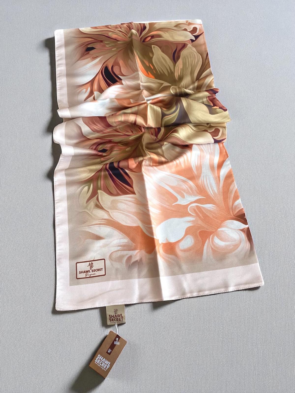 Shawl Secret Bergüzar Kokulu Tivil Soft Şal 50004 Yeşil Karışık Desen