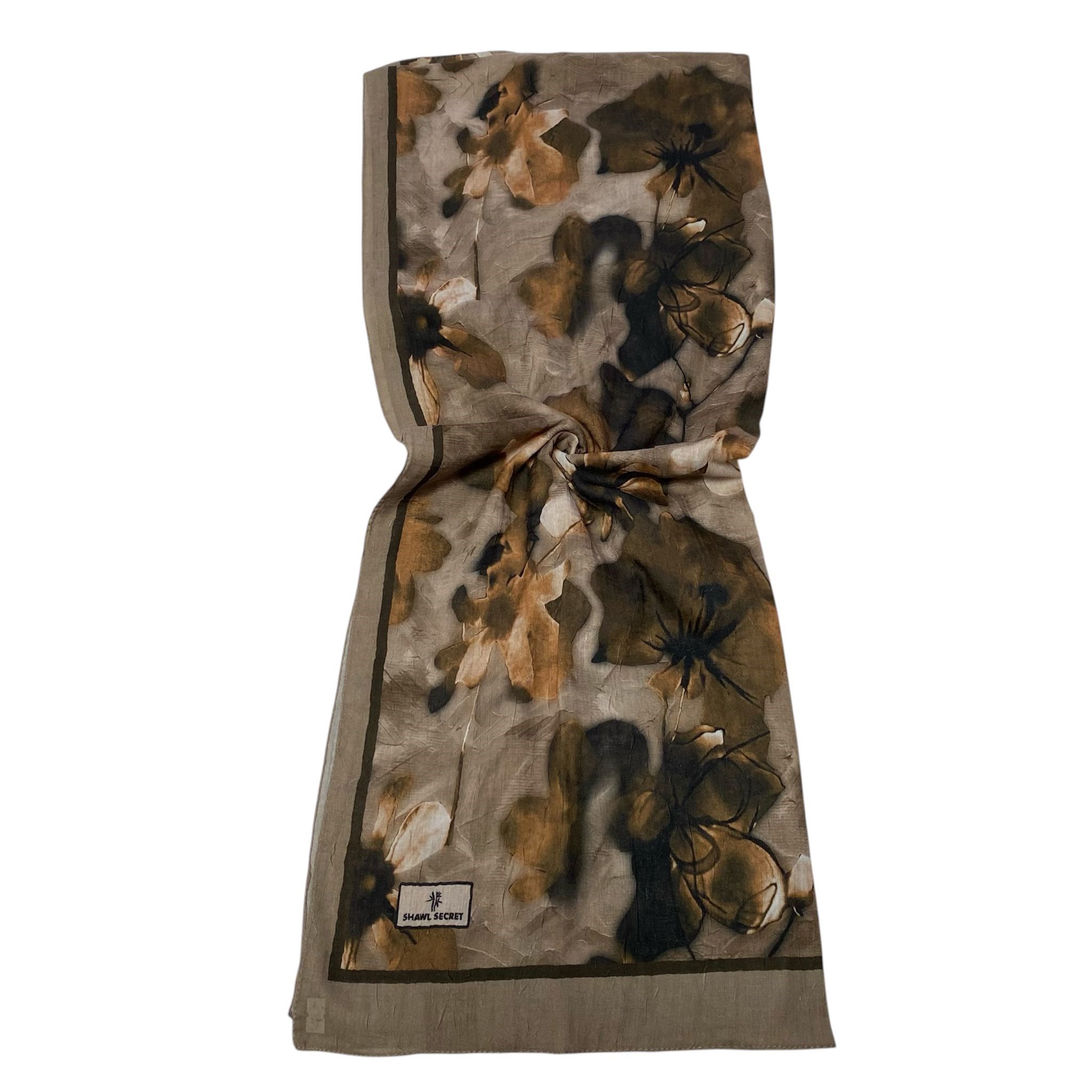 Shawl Secret Dijital Bambu Kraş Şal Soft Yeşil 54219