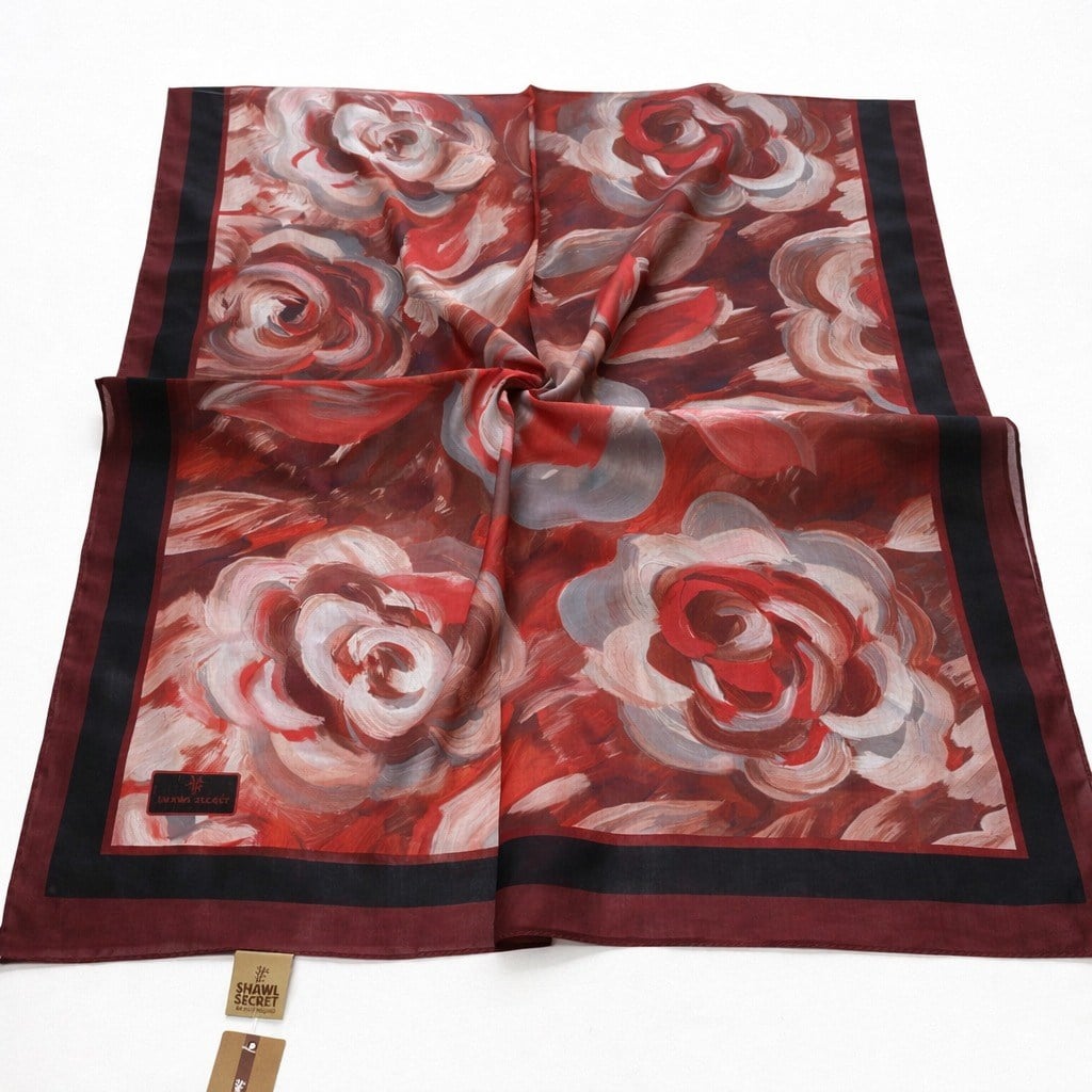 Shawl Secret Glamour Şal 54165 Bordo 