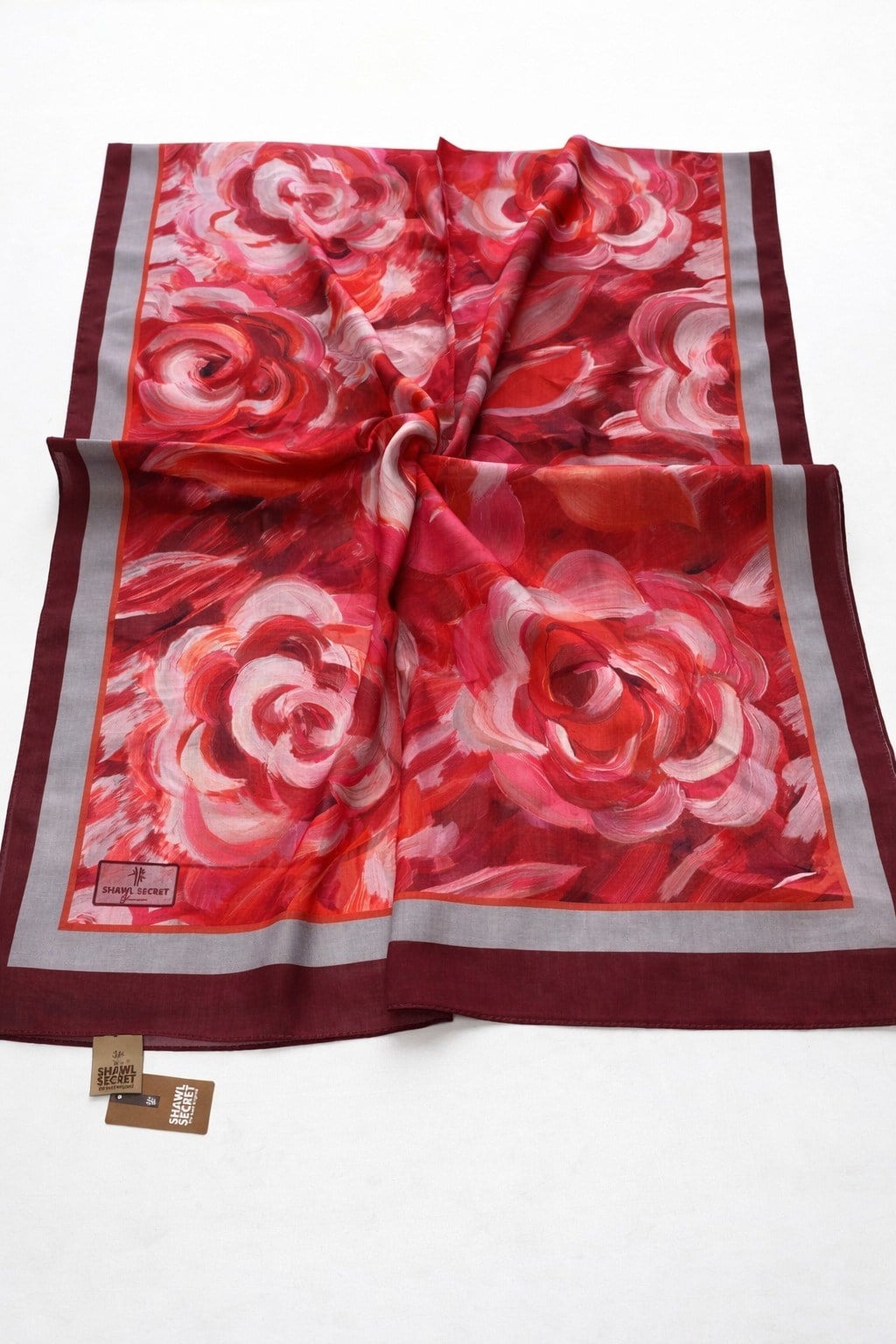 Shawl Secret Glamour Şal 54166 Kırmızı