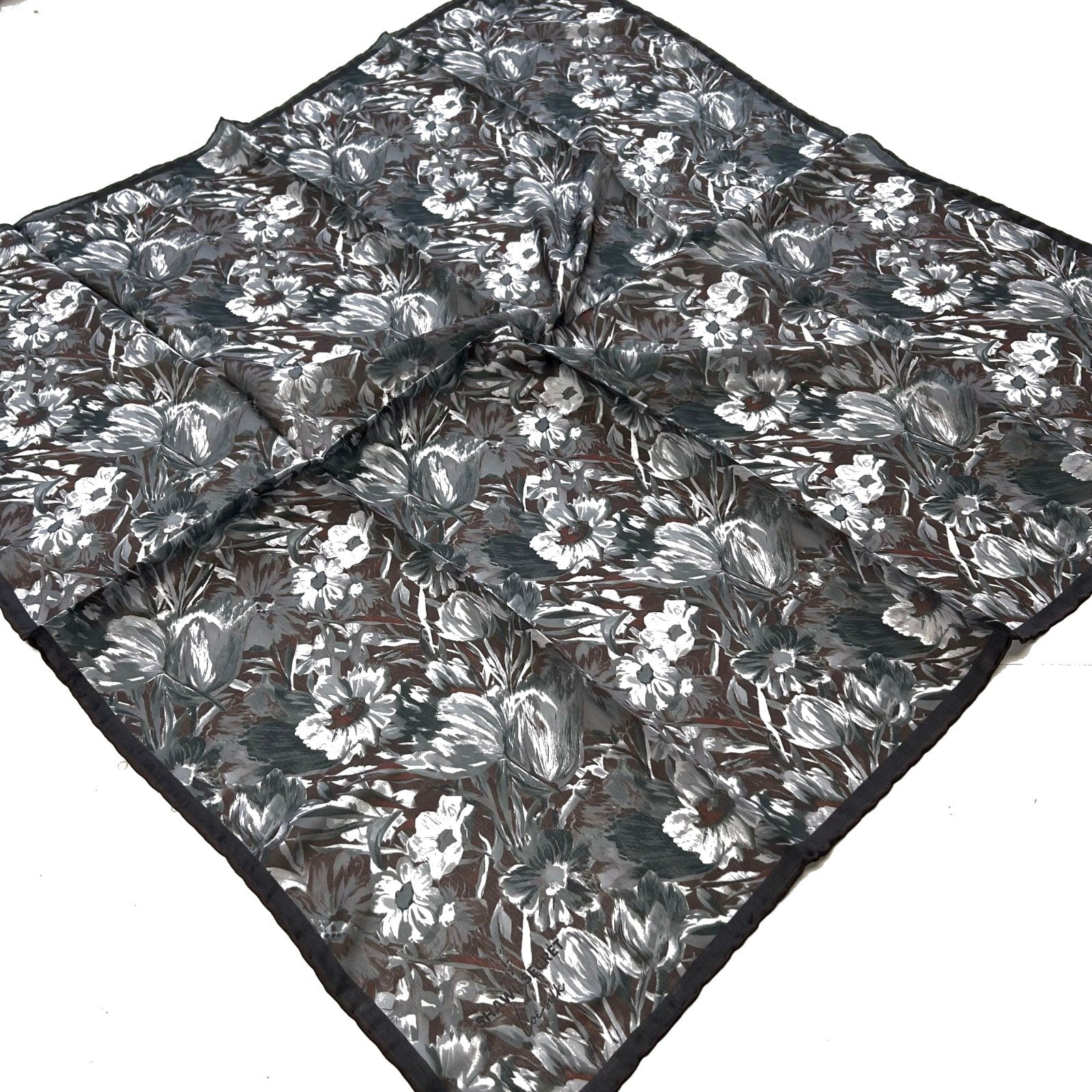 Shawl Secret Loi Silk İpeksi Eşarp Gri 54179