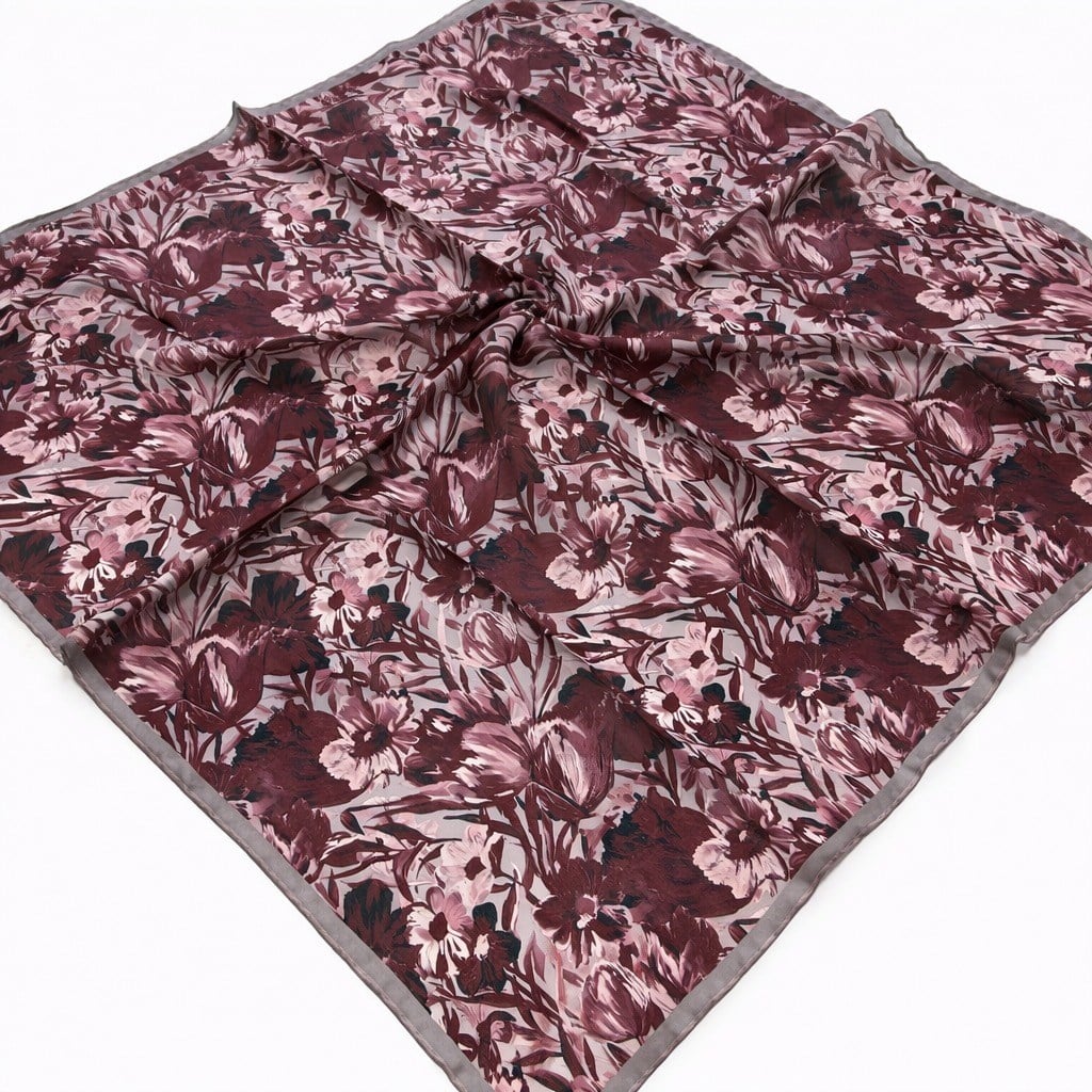 Shawl Secret Loi Silk İpeksi Eşarp Vişne Çürüğü  54176