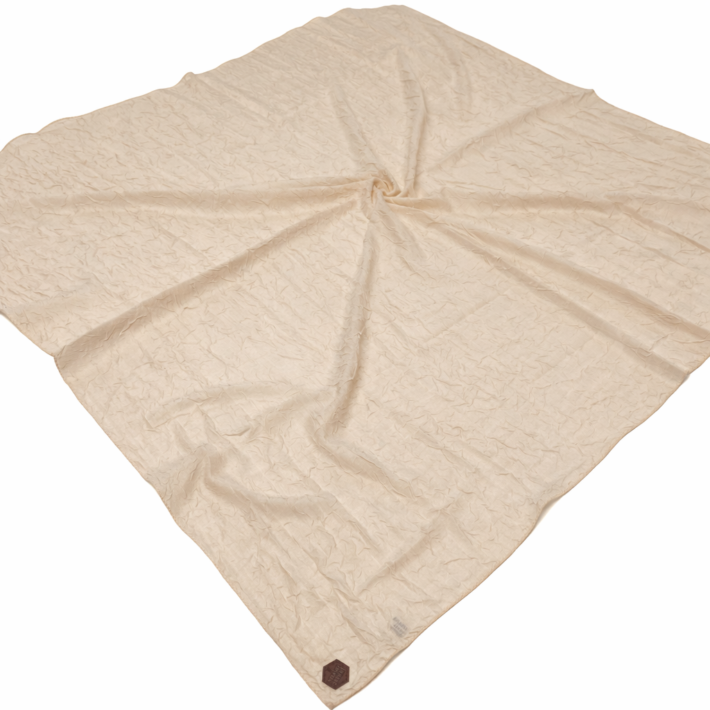 Shawl Secret Yazlık Kraş Eşarp Bej 53854
