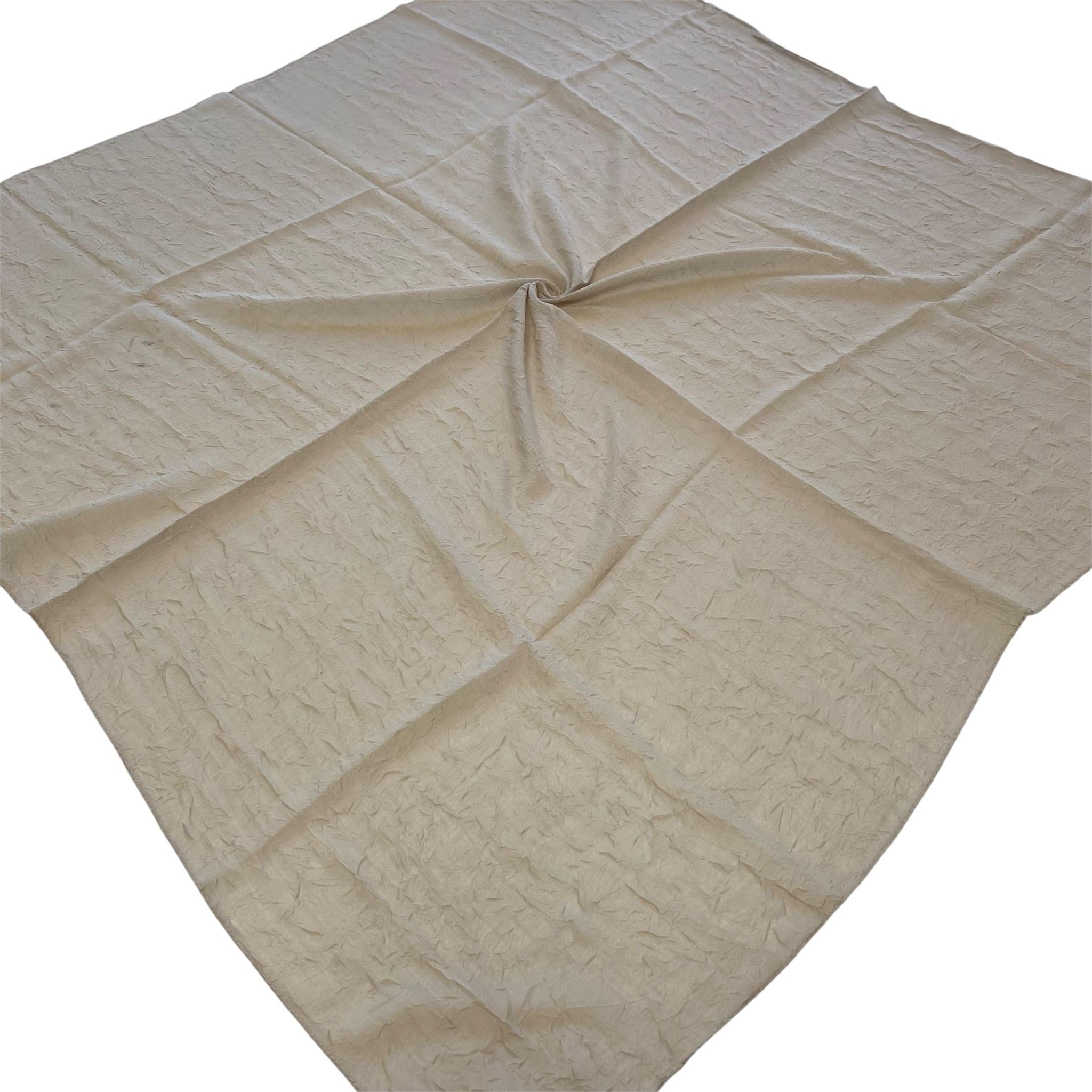 Shawl Secret Yazlık Kraş Eşarp Bej 55066