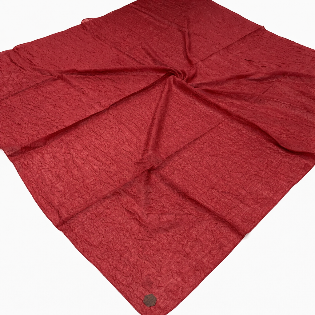 Shawl Secret Yazlık Kraş Eşarp Bordo 53847