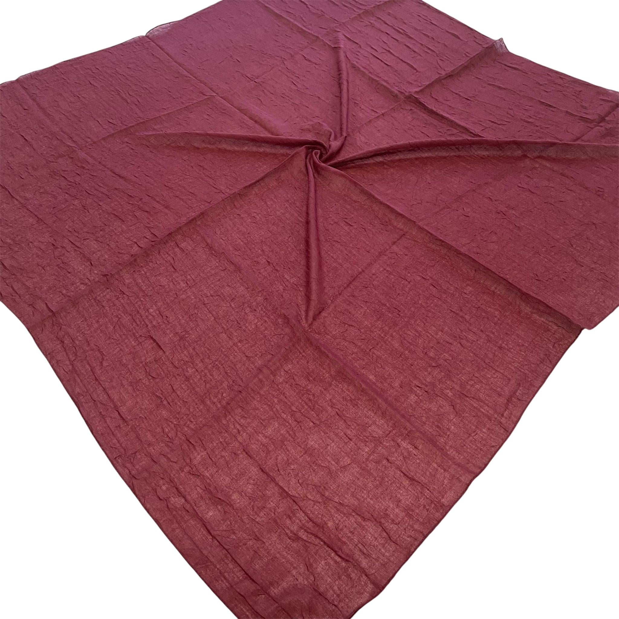 Shawl Secret Yazlık Kraş Eşarp Bordo 55087