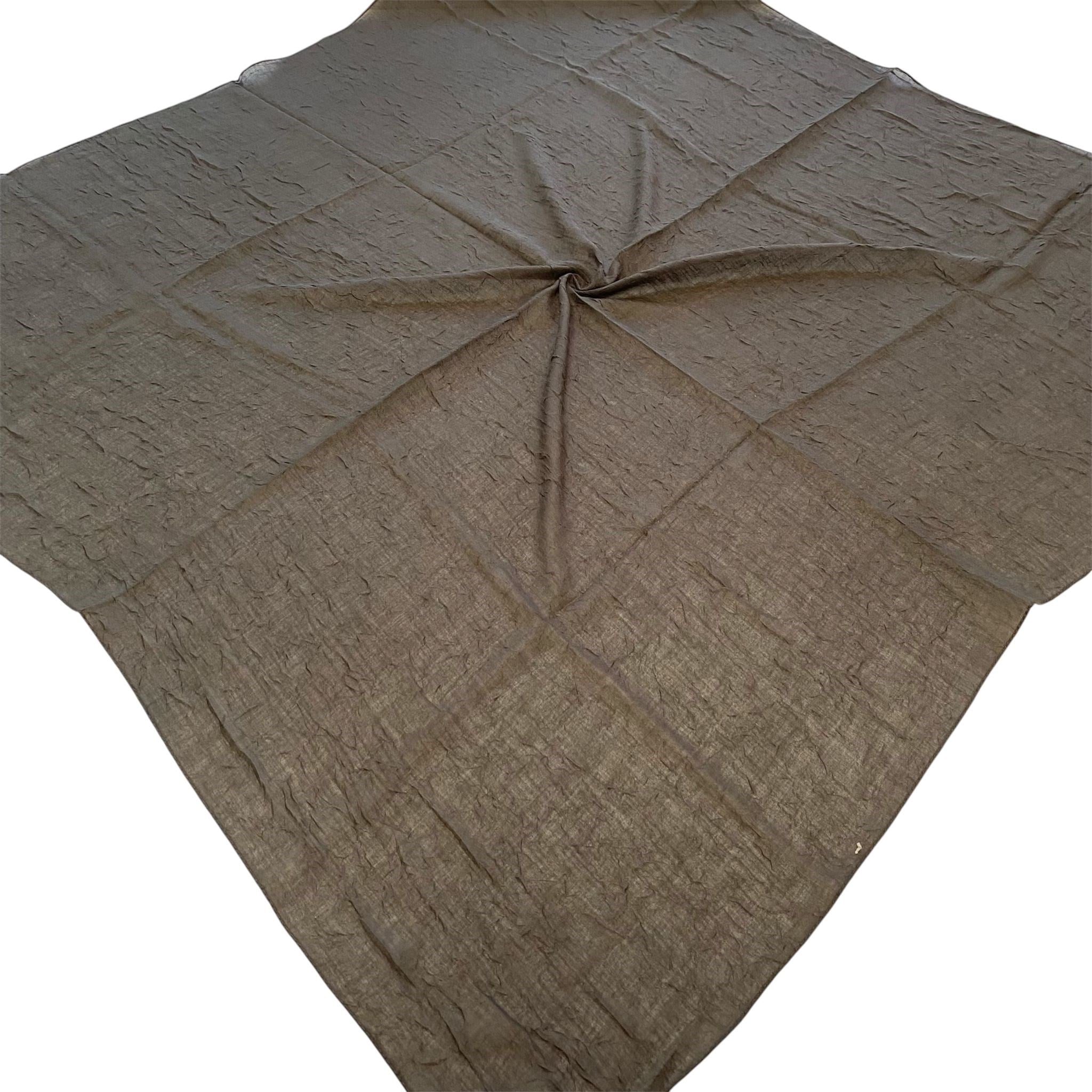 Shawl Secret Yazlık Kraş Eşarp Kahve 55068
