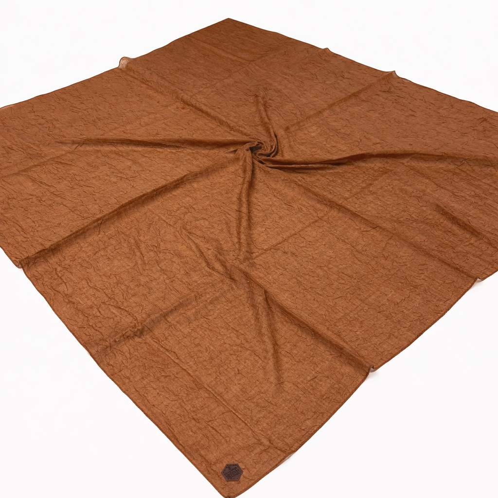 Shawl Secret Yazlık Kraş Eşarp Kahverengi 53851 