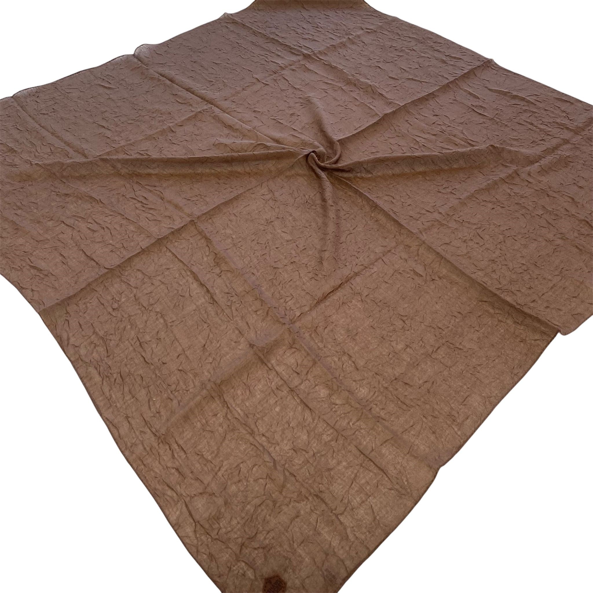 Shawl Secret Yazlık Kraş Eşarp Kahverengi 55075