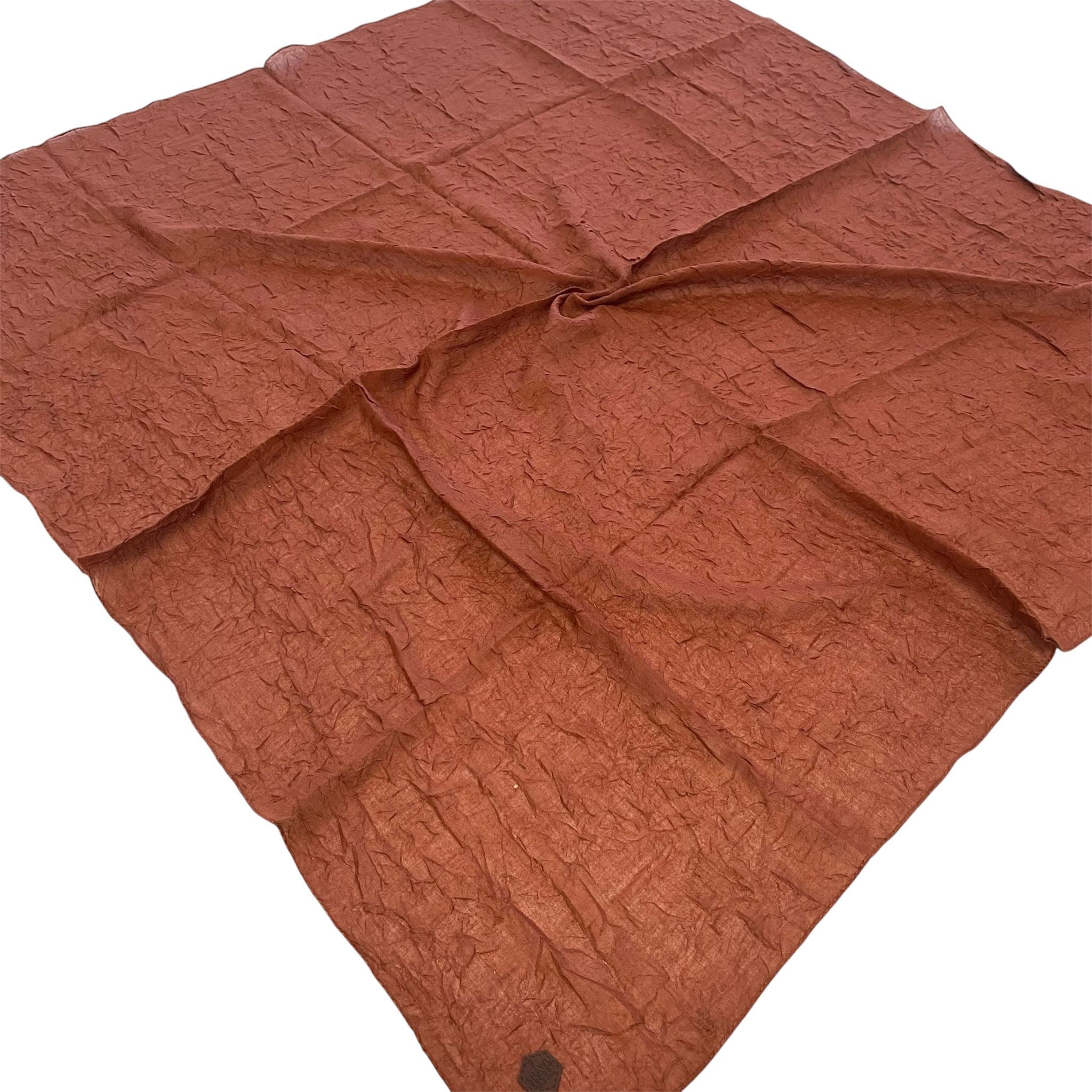 Shawl Secret Yazlık Kraş Eşarp Kiremit 55078