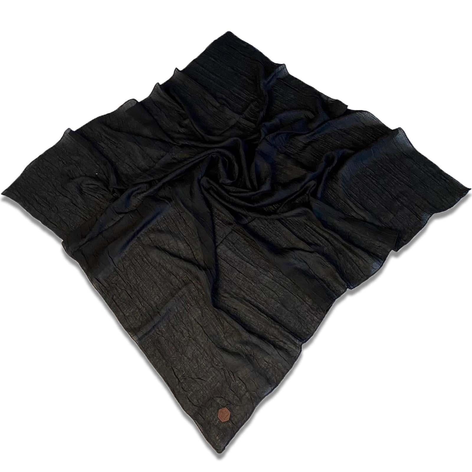 Shawl Secret Yazlık Kraş Eşarp Siyah - 32079