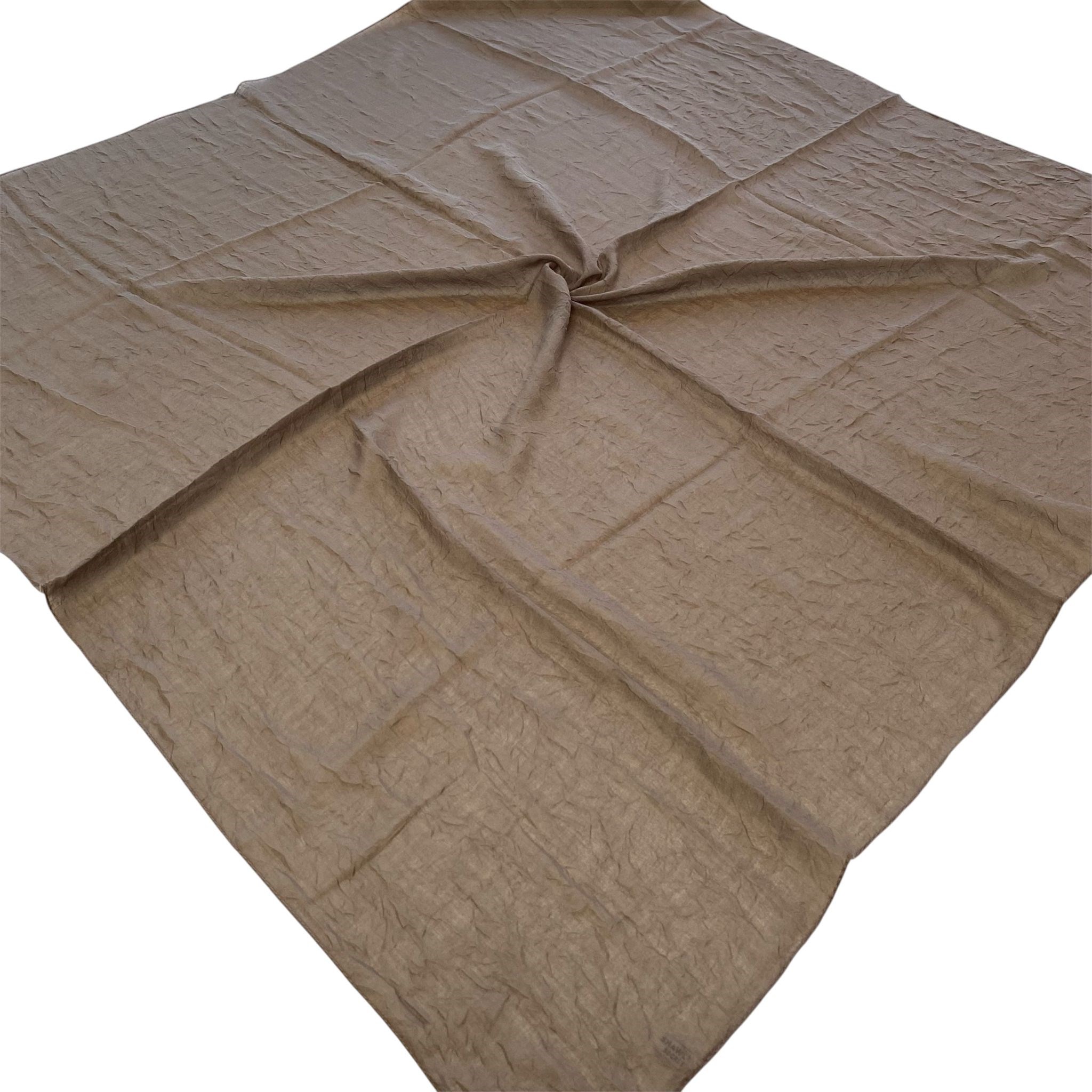 Shawl Secret Yazlık Kraş Eşarp Vizon 55071