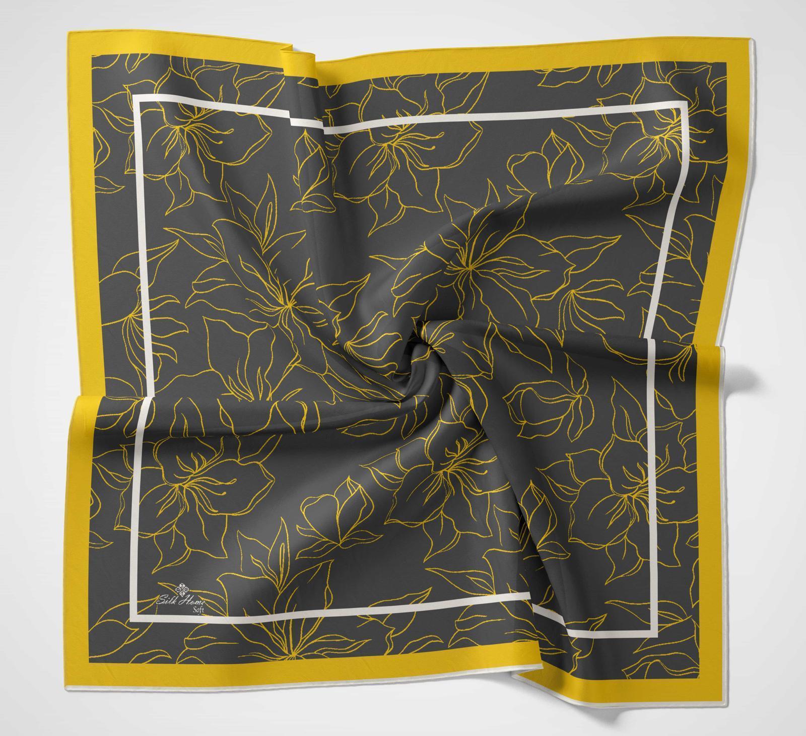 Silk Home Soft Eşarp 40629 Gri Karışık Desen 