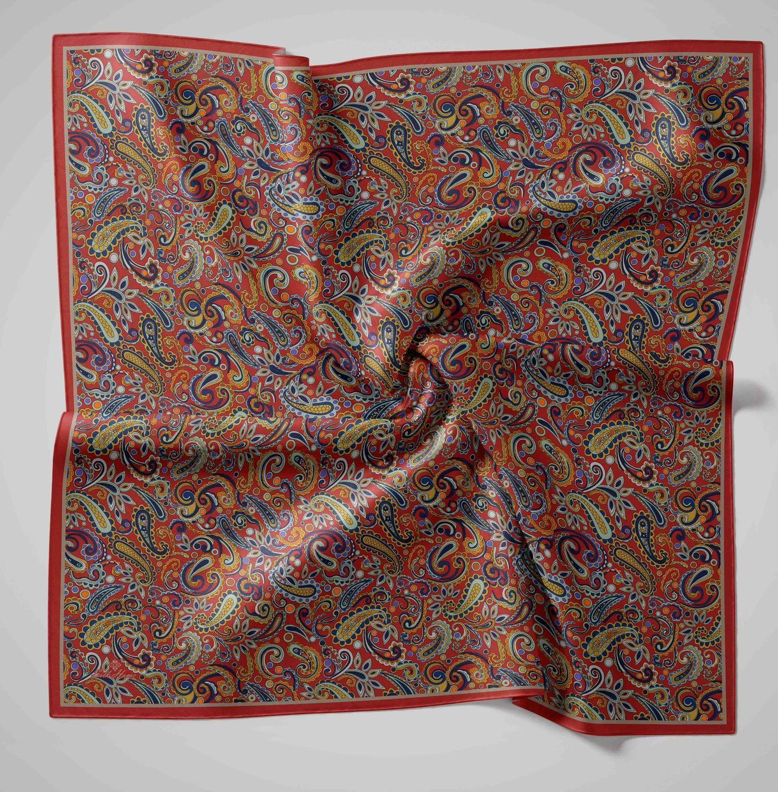 Silk Home Soft Eşarp 45850 Turuncu Karışık Desen 