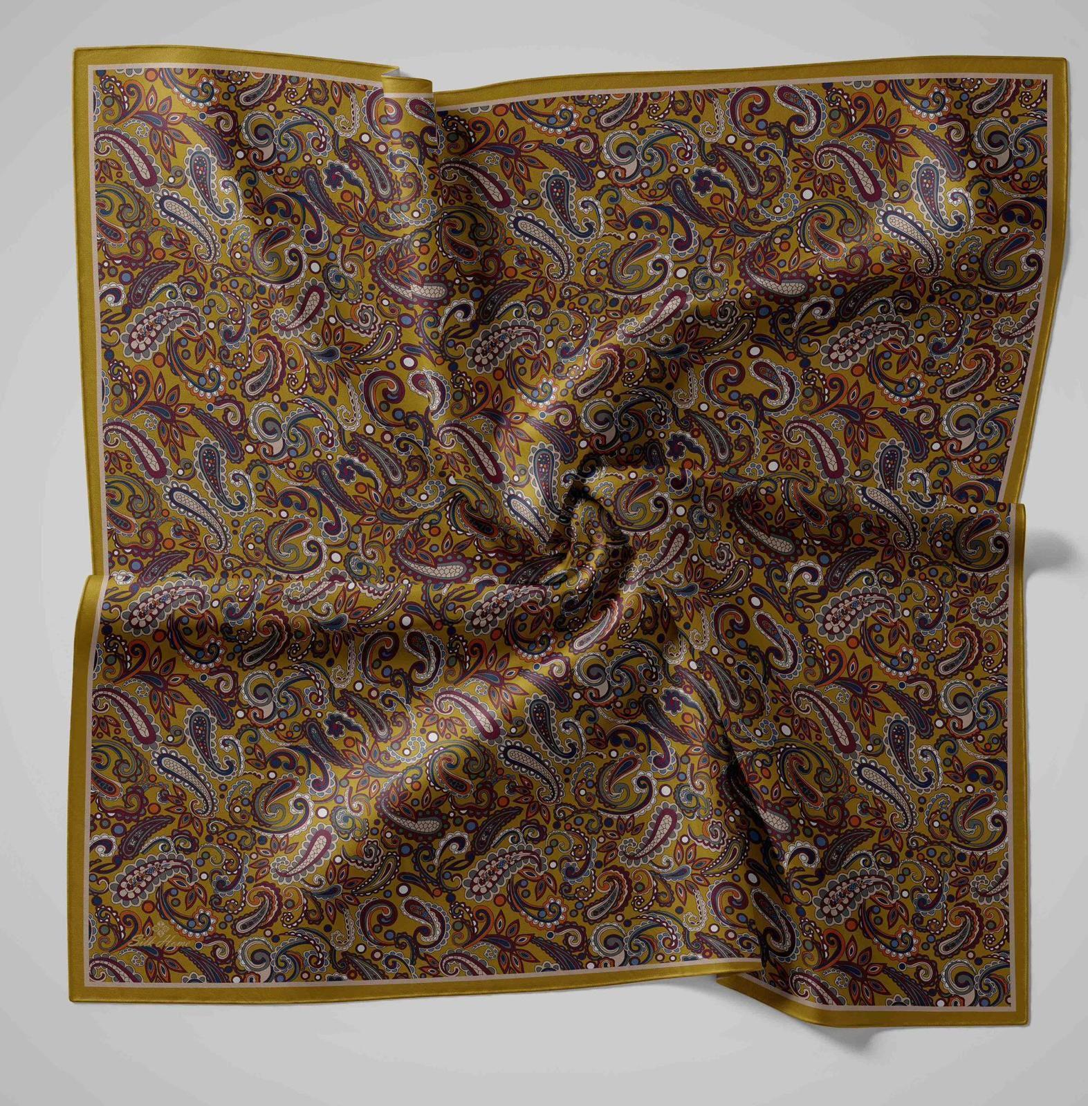 Silk Home Soft Eşarp 45856 Yeşil Karışık Desen 
