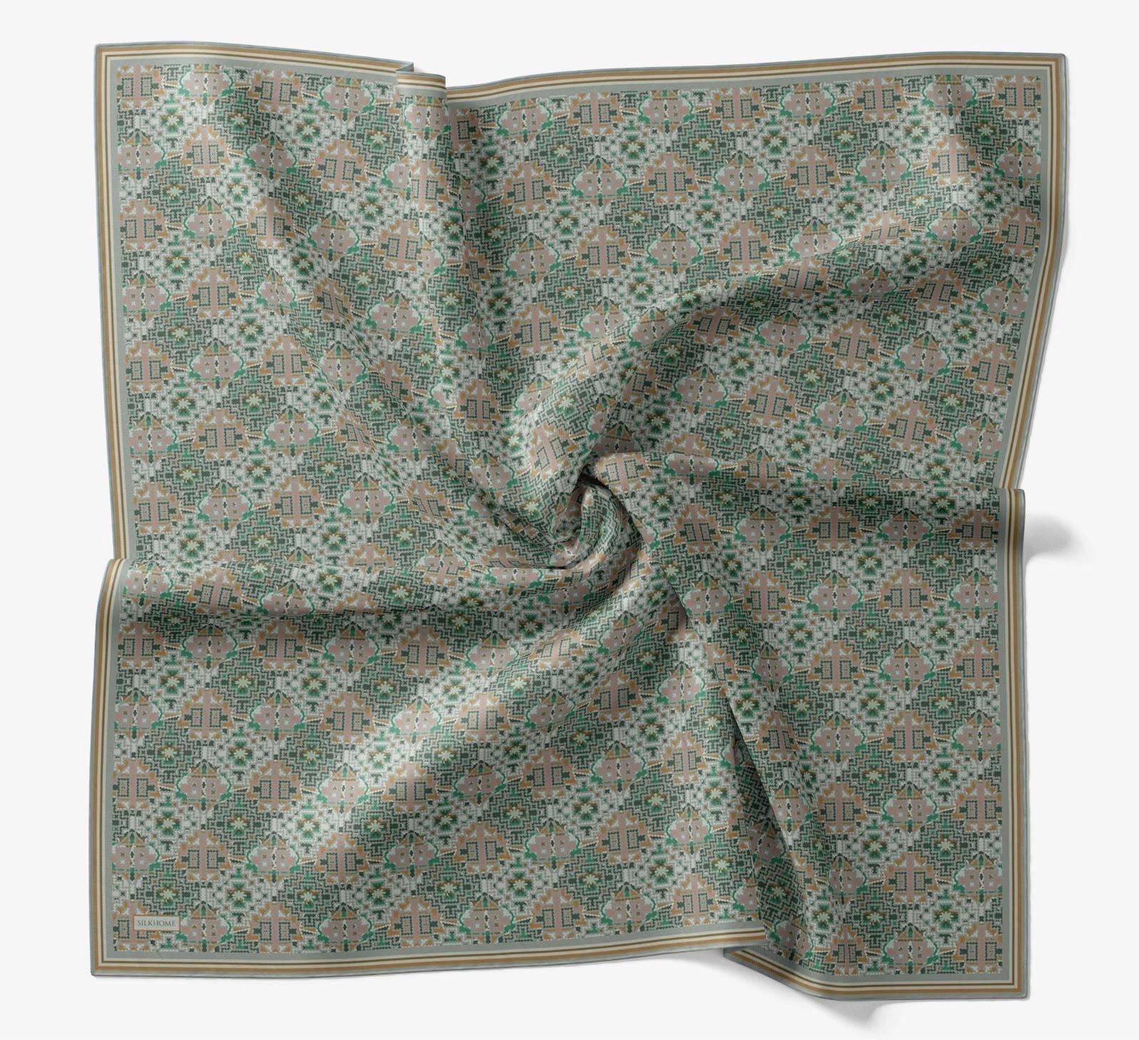 Silk Home Soft Eşarp Etnik Desenli
