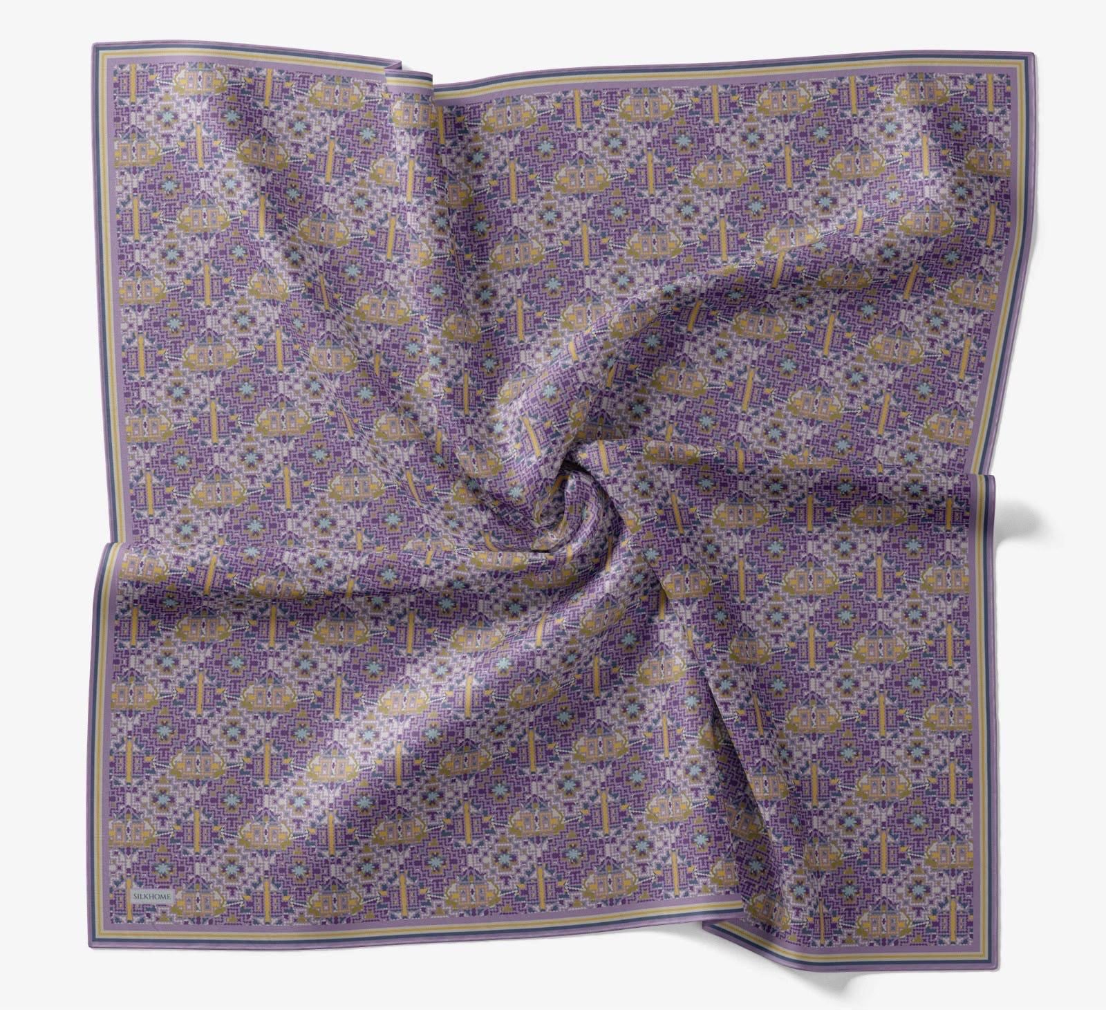 Silk Home Soft Eşarp Etnik Desenli