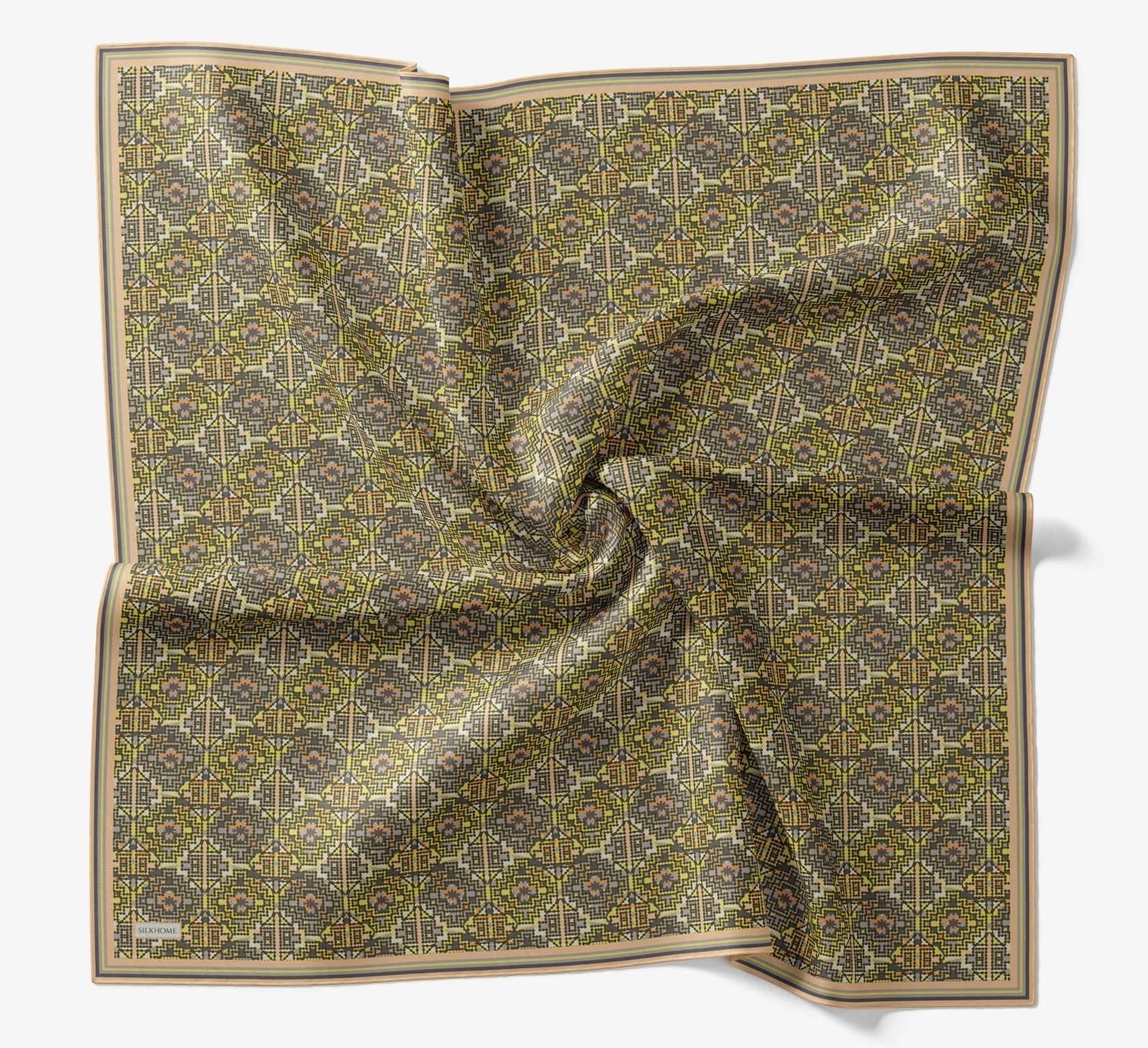 Silk Home Soft Eşarp Etnik Desenli