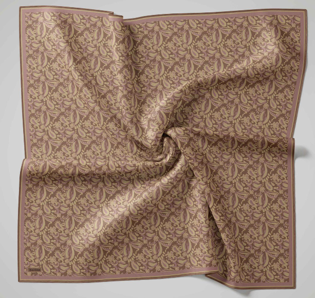 Silk Home Soft Eşarp IST 04484 - 15 Turuncu - Sarı  Çiçek Desen