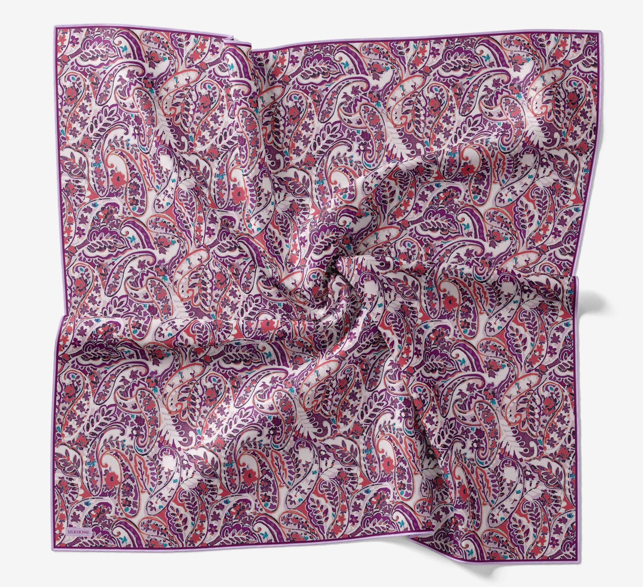 Silk Home Soft Eşarp IST 04675 - 10 Mor Etnik Desen