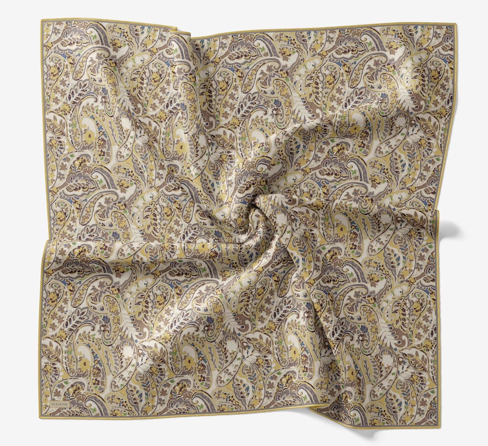 Silk Home Soft Eşarp IST 04675 - 6 Sarı Etnik Desen