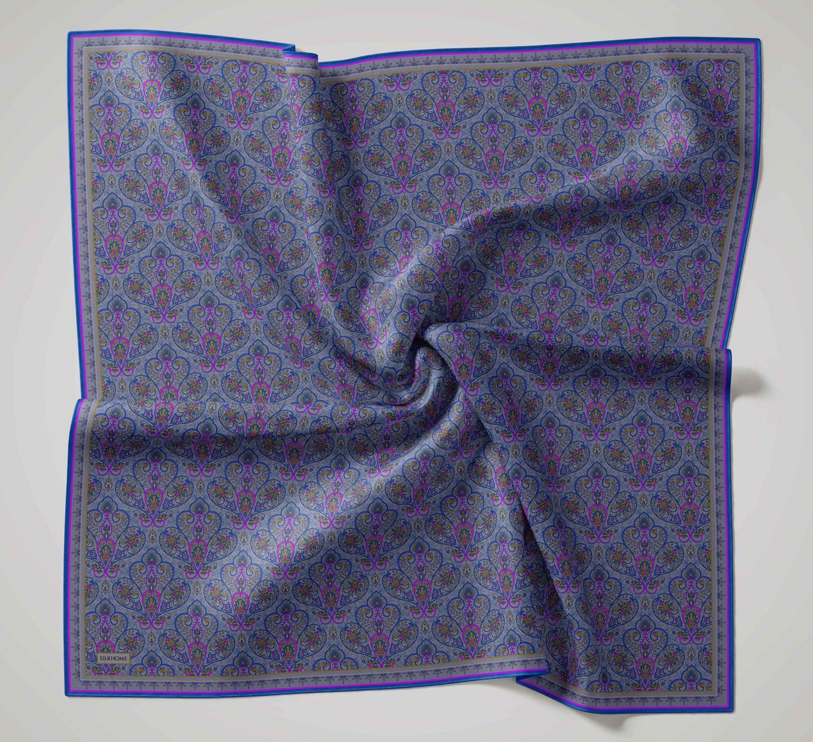 Silk Home Soft Eşarp Sax Vintage Desen