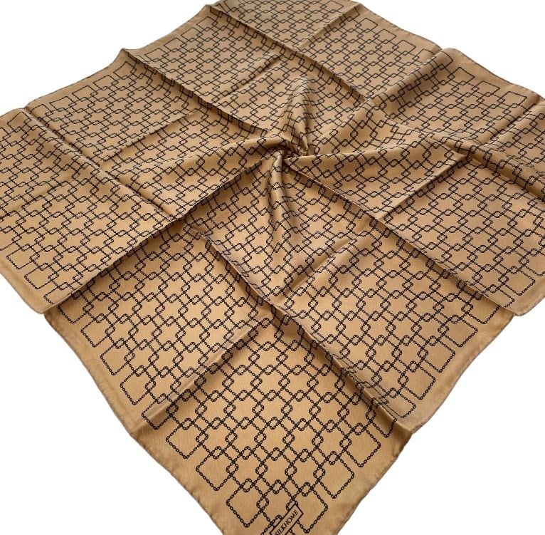 Silk Home Tivil İpek Eşarp  11524 - 03 Bal Köpüğü Zincir Desen