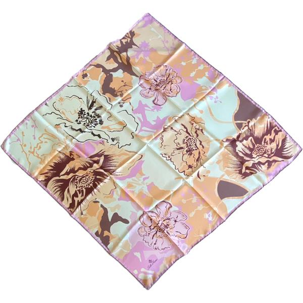 Silk Home Tivil İpek Eşarp 37911 Pembe Karışık Desen