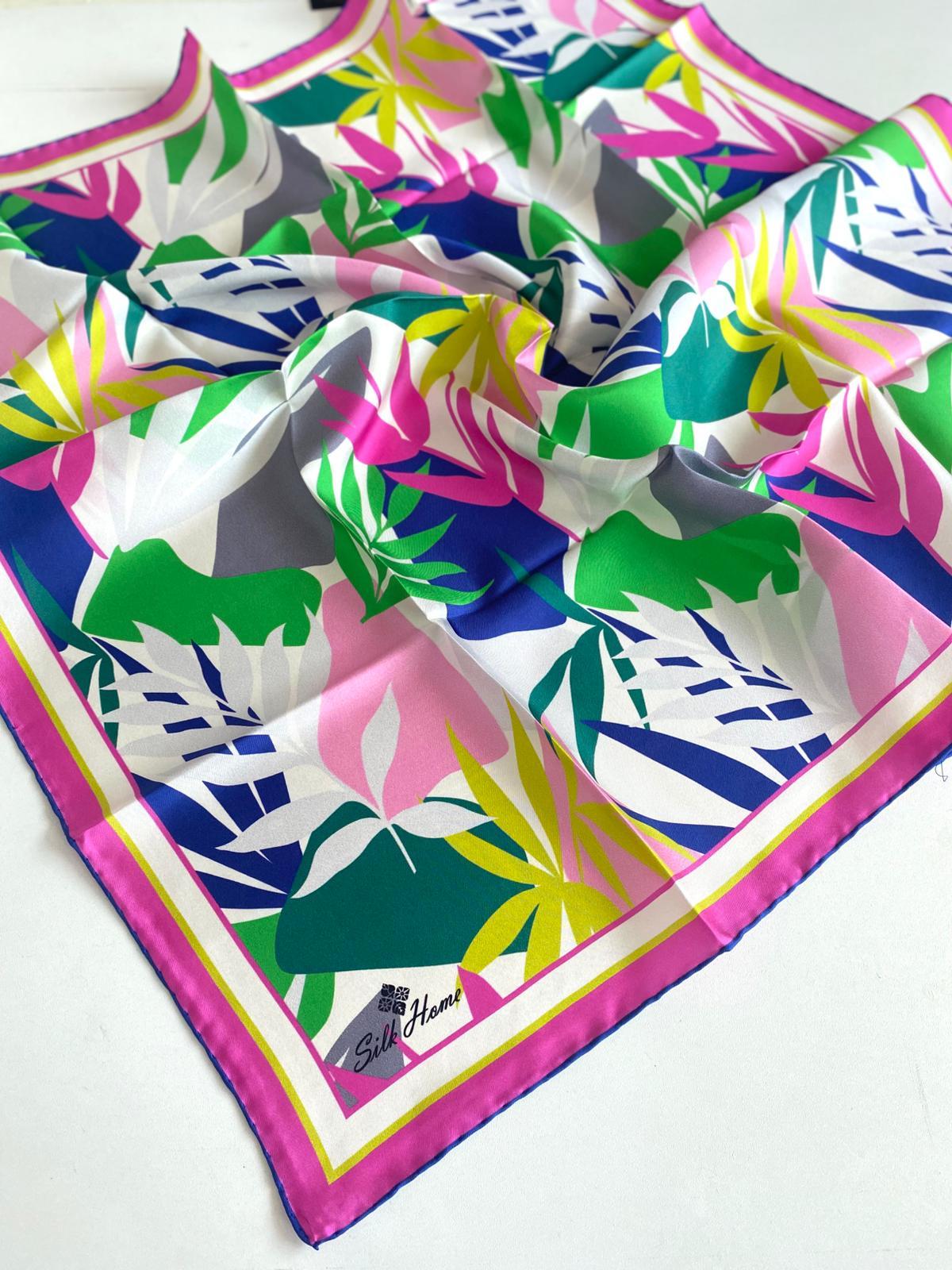 Silk Home Tivil Saf İpek 11406-53 Pembe Karışık Desen