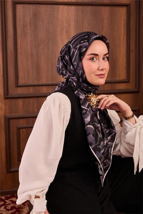 Silk Home Tivil Saf İpek 11491 - 09 Siyah Doku Desen
