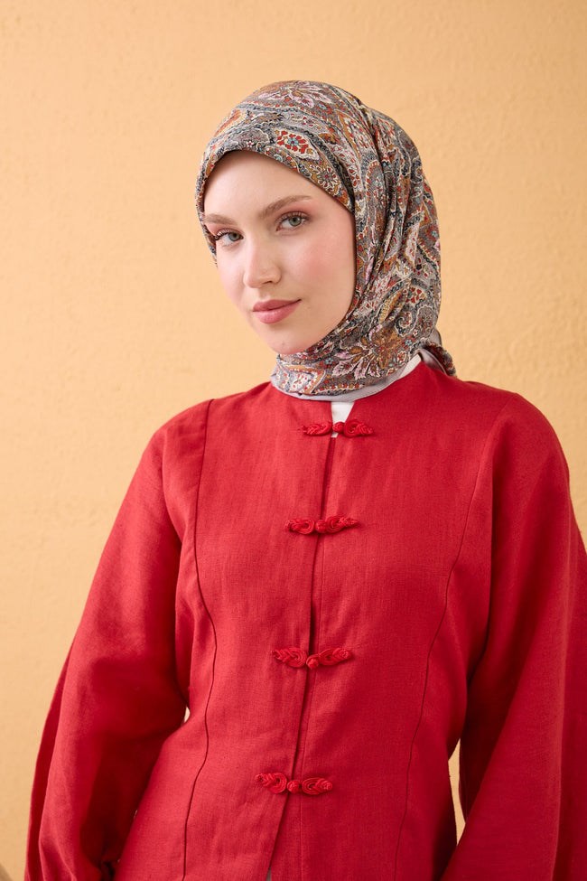 Silk Home Velora Eşarp Vintage Paisley Kiremit